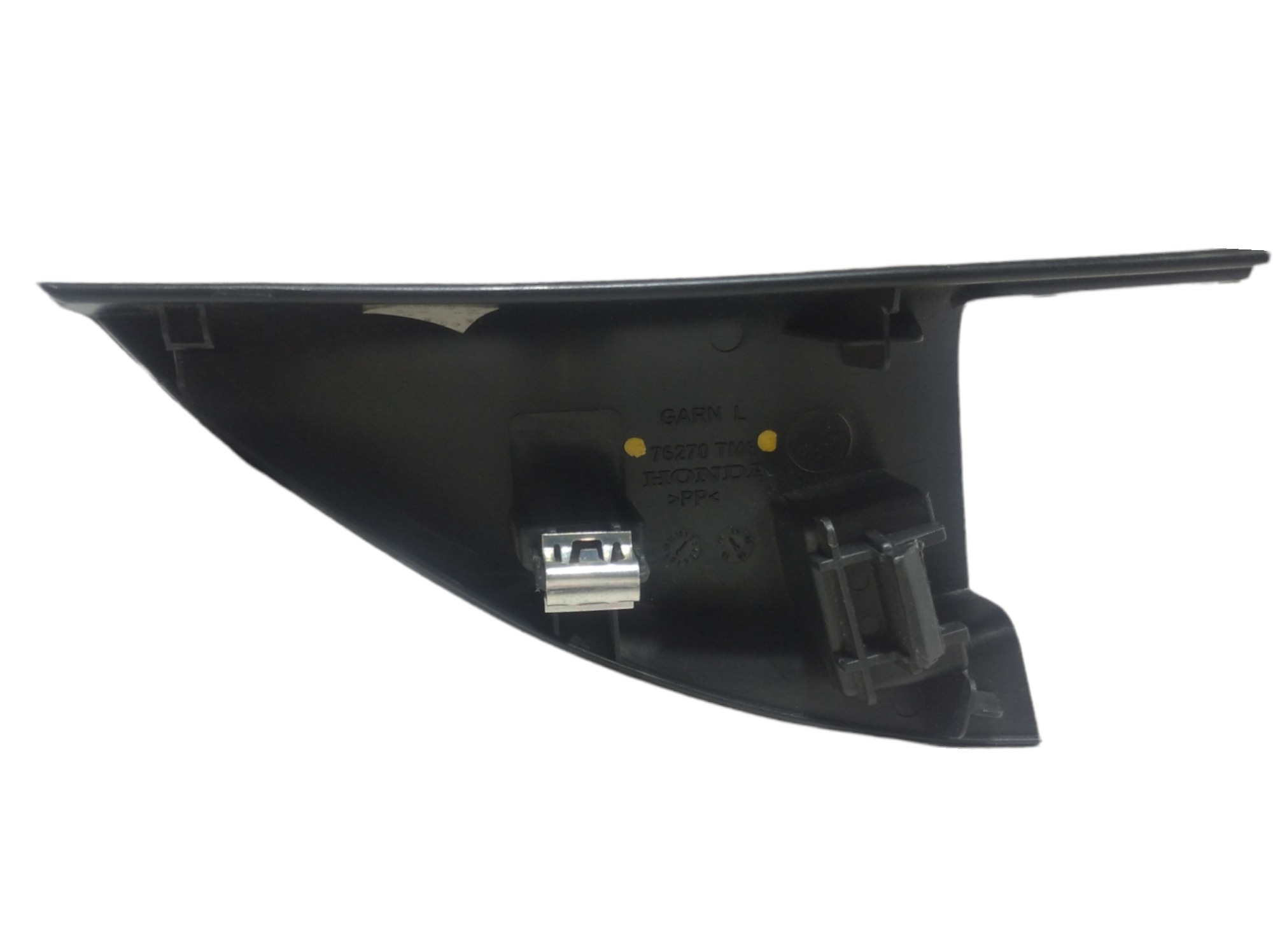 Acabamento Interno Retrovisor Esquerdo Honda City 2009 V296 Preto 2