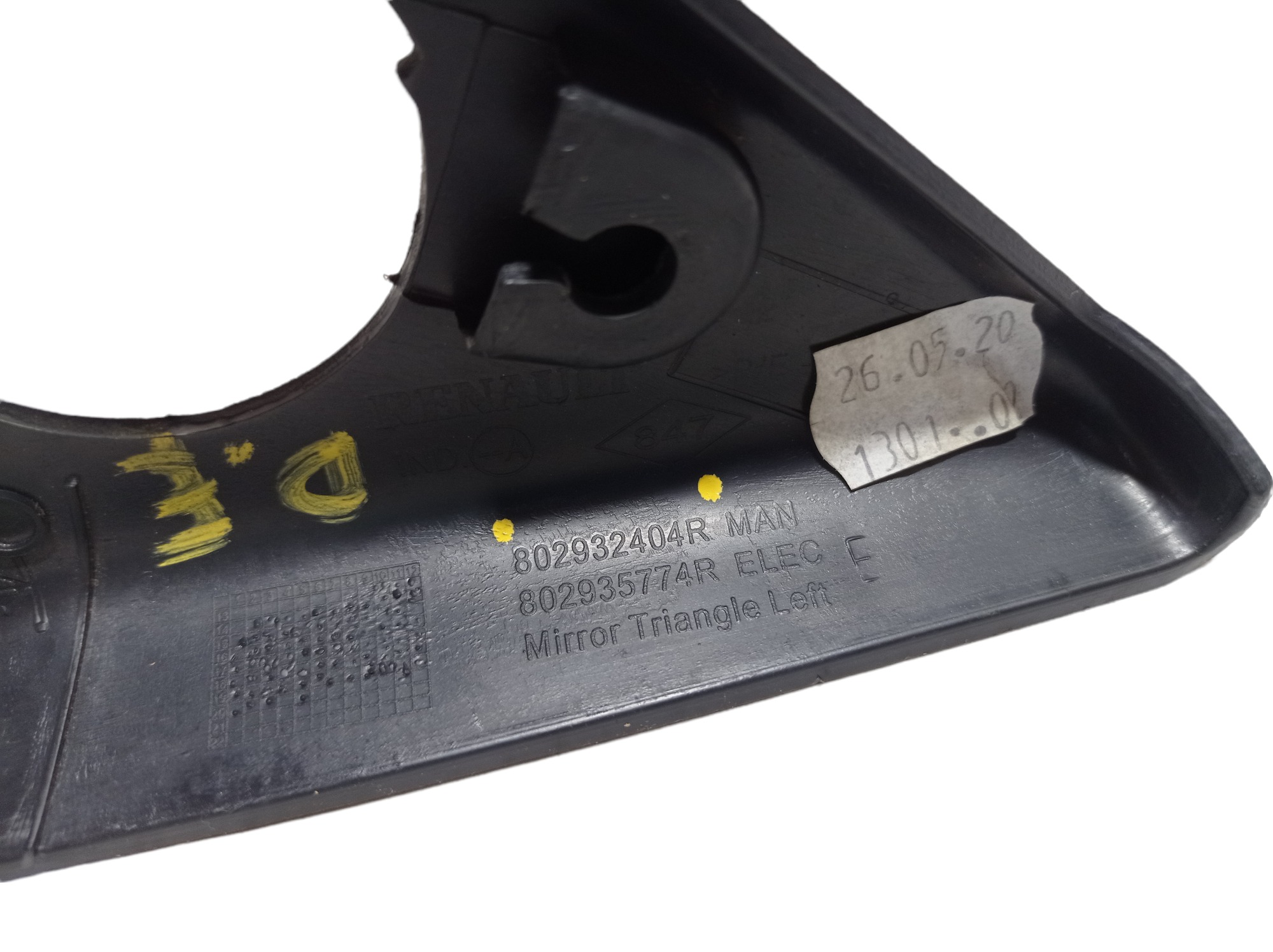 Acabamento Interno Retrovisor Esquerdo Sandero 2021 V339 Preto 5