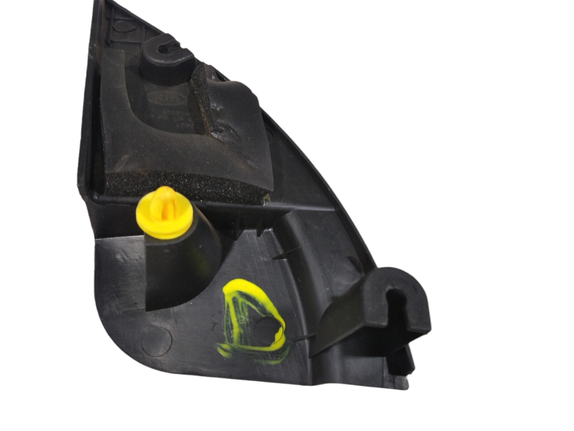 Acabamento Interno Retrovisor Direito Kia Picanto 2010 V299 Preto 6