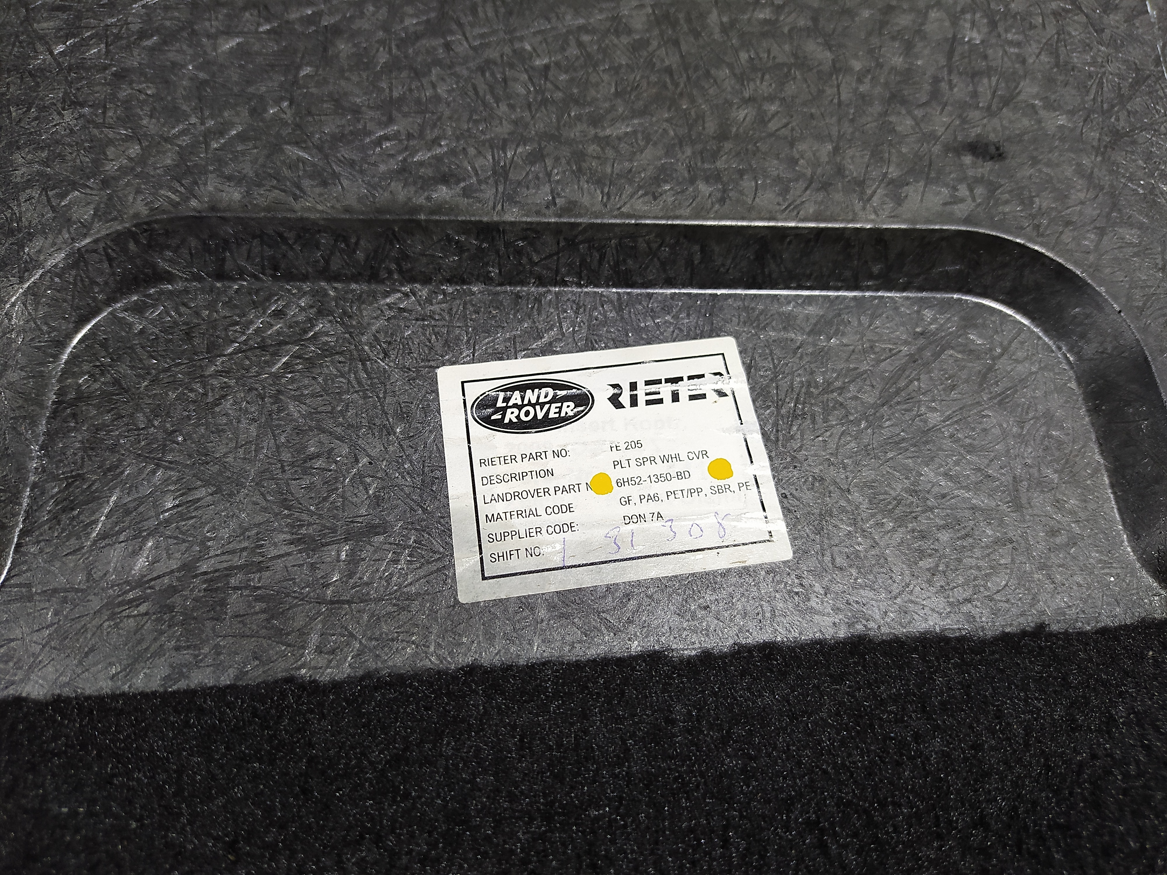 Forro Porta Malas Land Rover Freelander 2 2008 Avaria V479 8