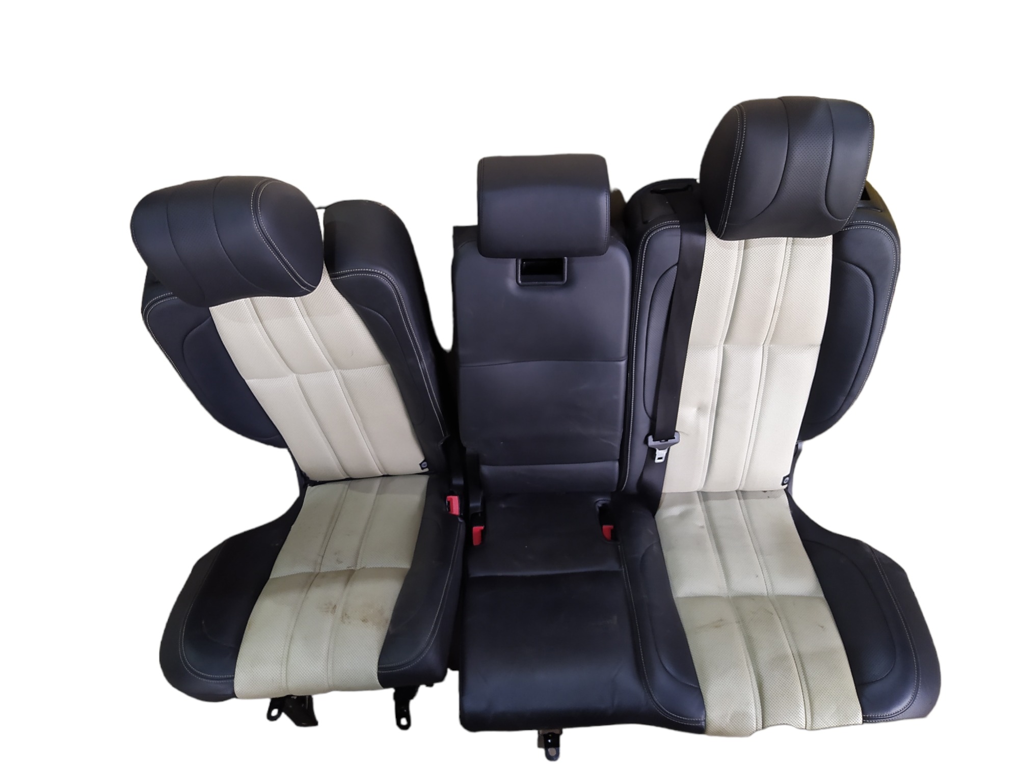 Jogo Banco Couro Land Rover Range Rover Vogue 2011 V546 Preto E Beje 8