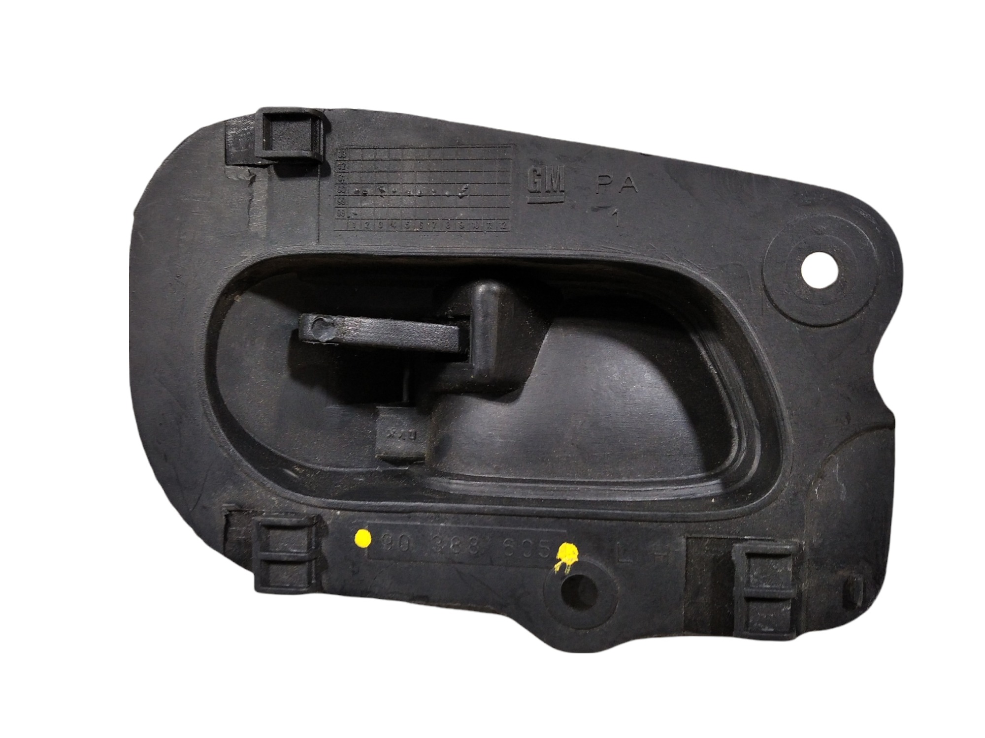 Maçaneta Interna Traseira Direita Siena Fire Flex 2006 V222 Preto Traseira 5
