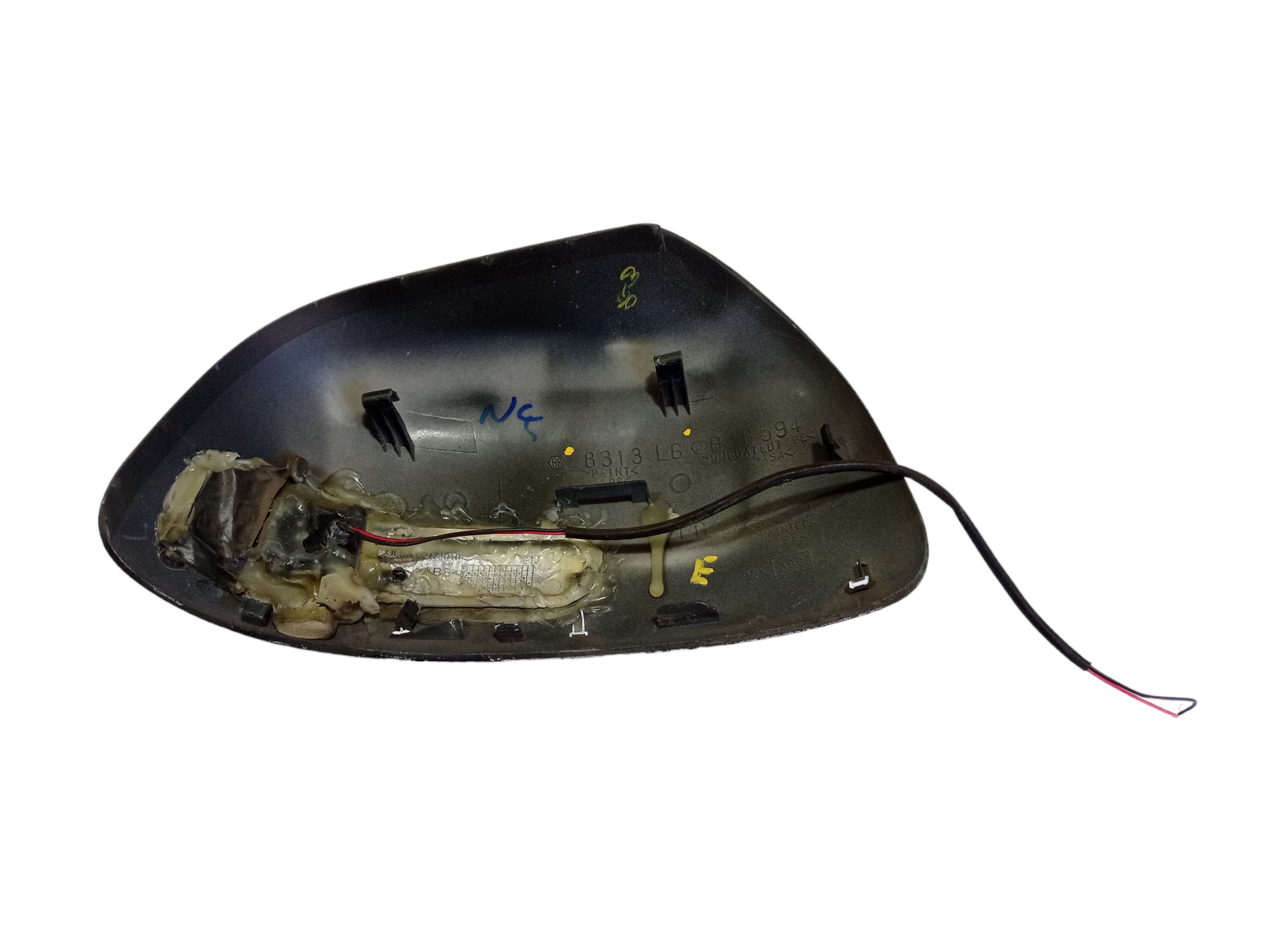 Capa Retrovisor Esquerdo Mitsubishi Asx Cvt 2.0 2014 V574 Preto 5