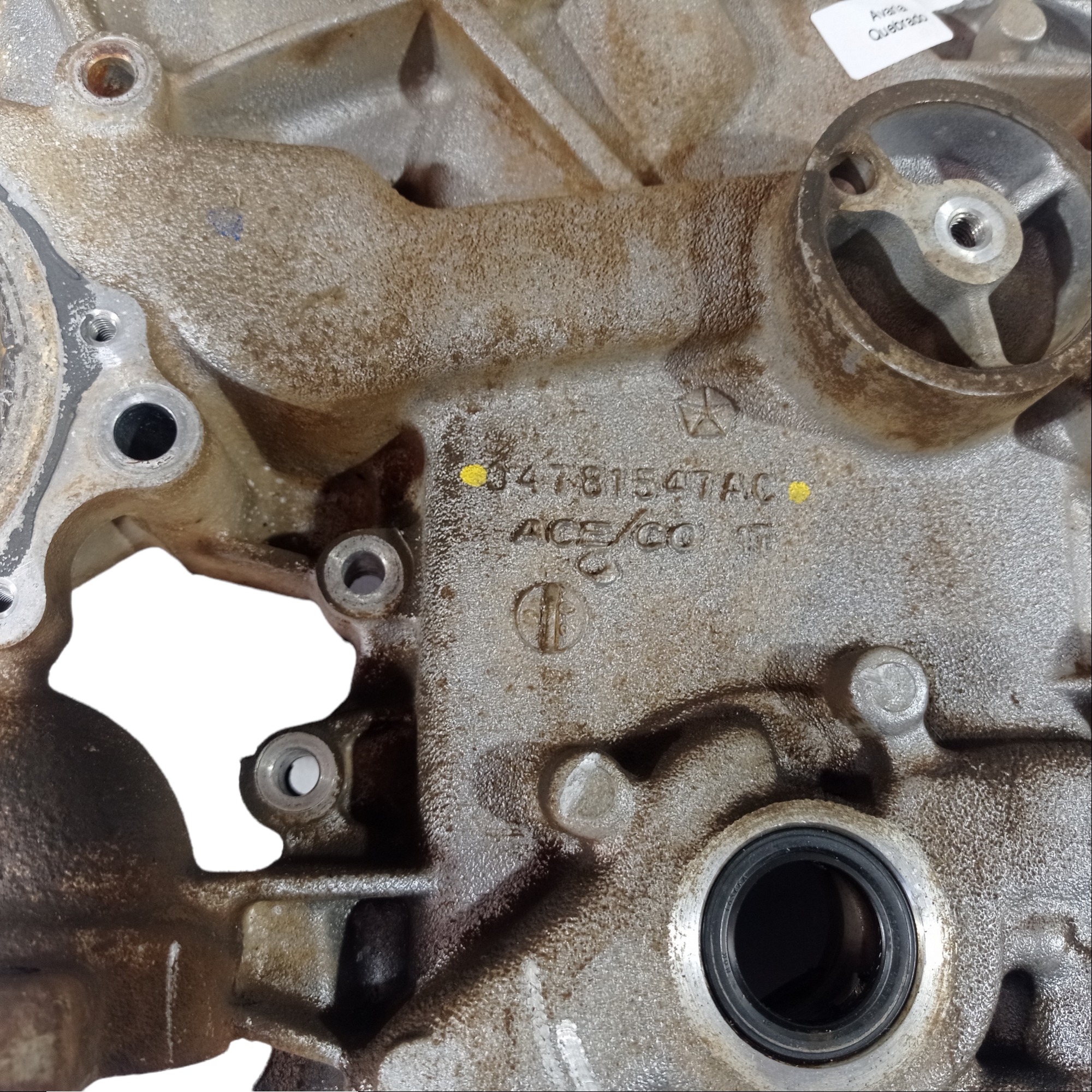 Tampa Lateral Motor Chrysler Grand Caravan 2003 3.3 V6 V458 6