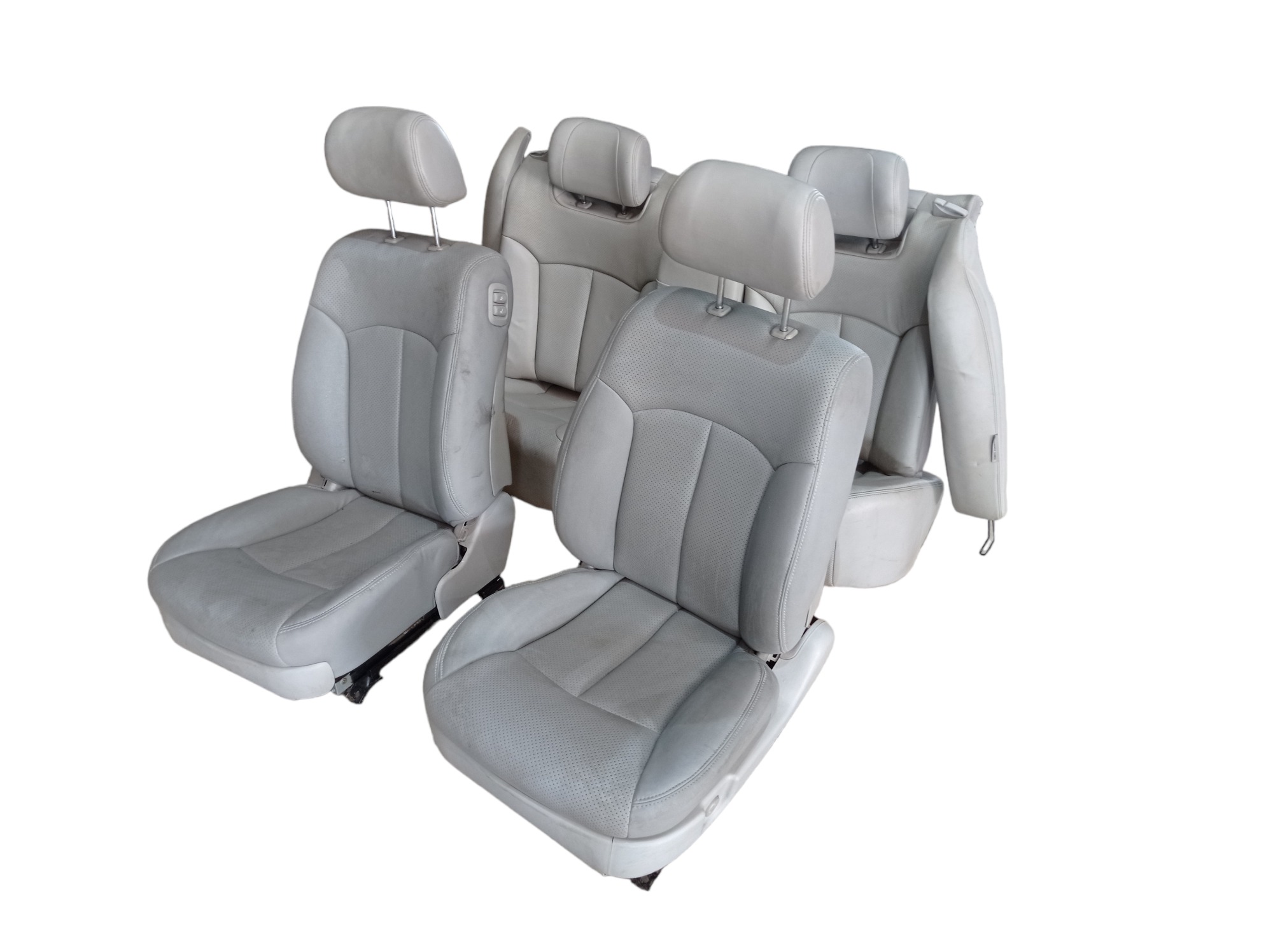 Jogo Banco De Couro Kia Opirus 3.8 2008 V581 Beje 2