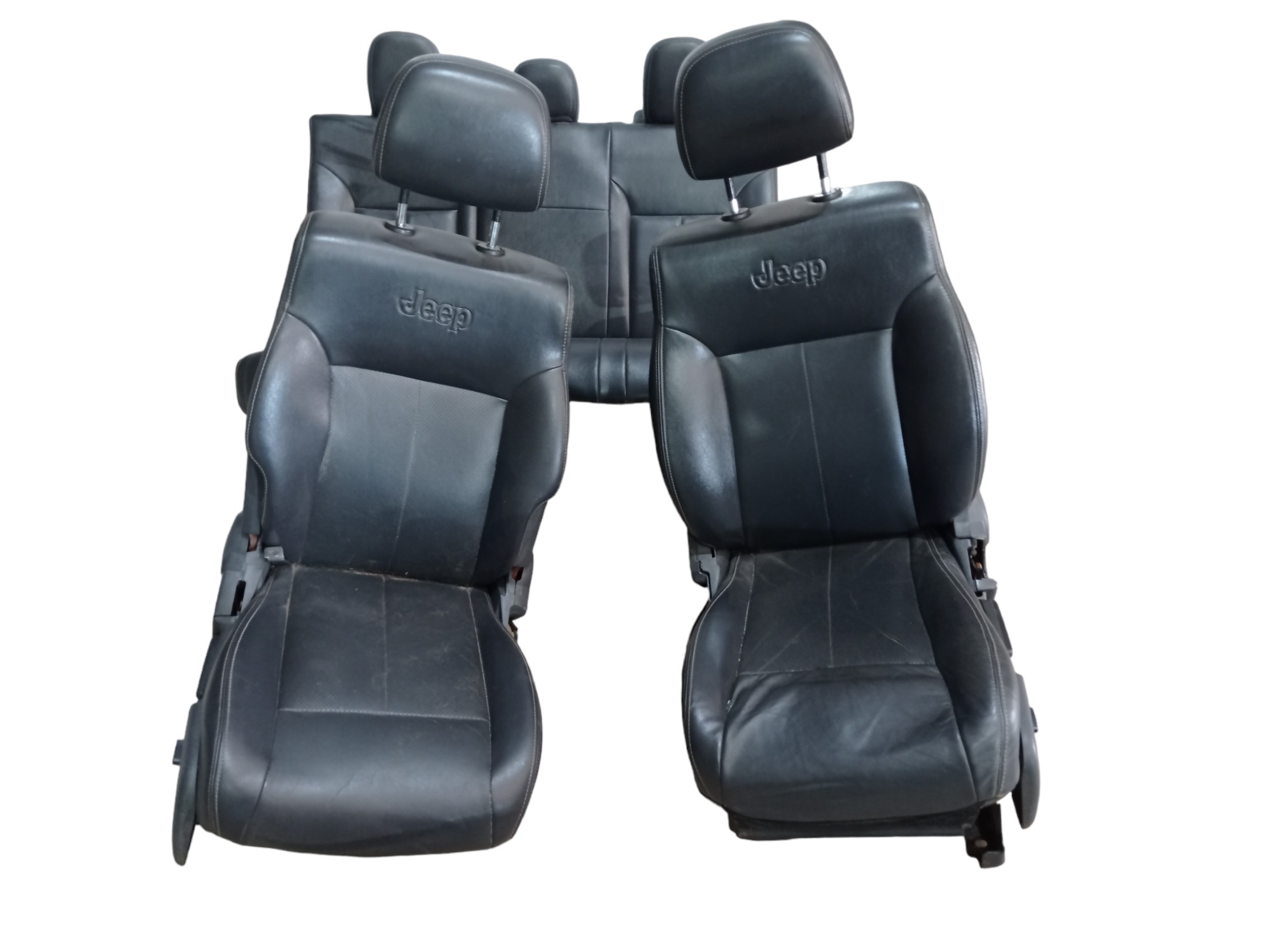 Jogo Banco De Couro Jeep Cherokee Limited 2012 V561 Preto 6