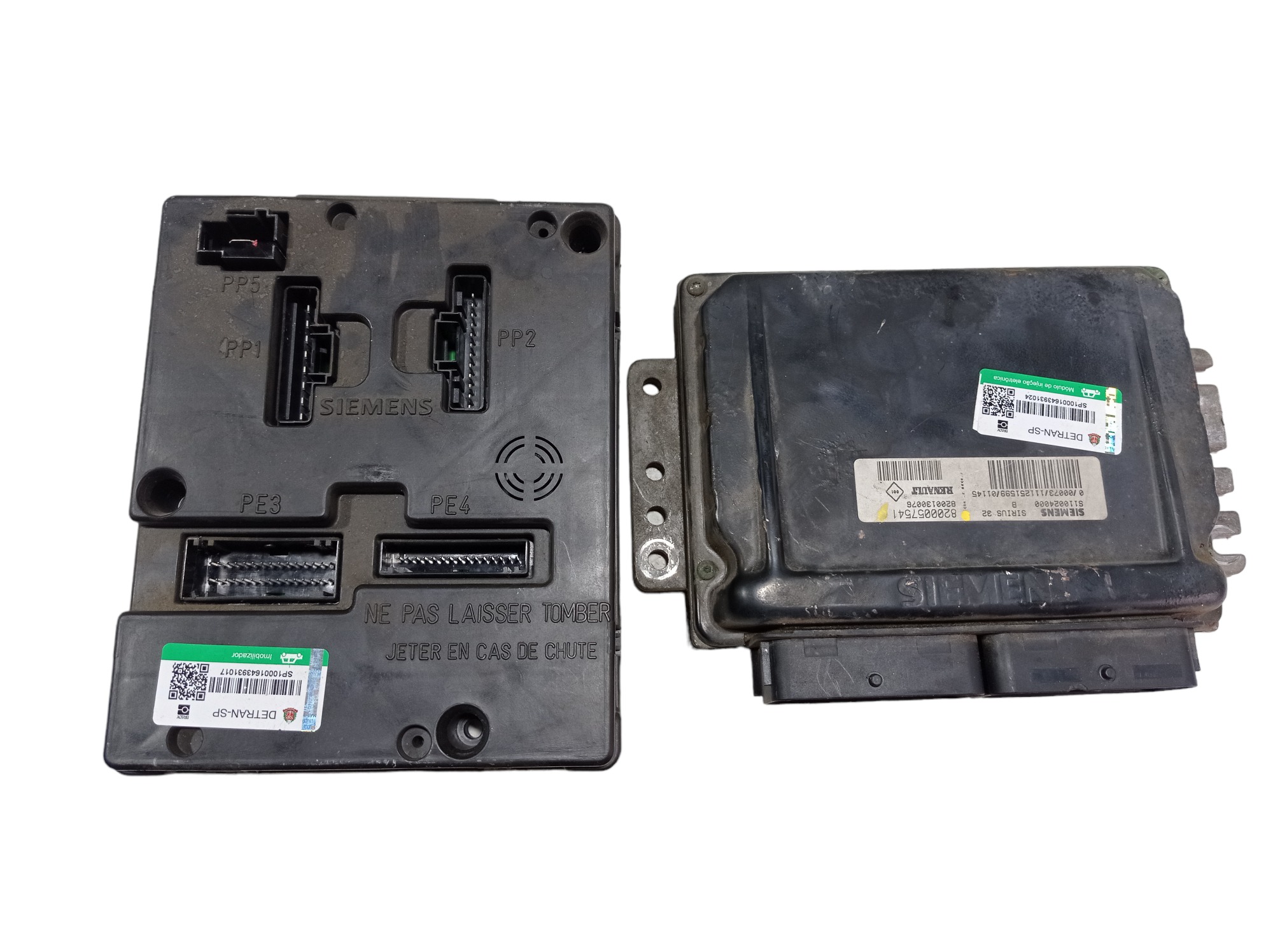 Kit Módulo De Injeção Renault Scenic 1.0 8v 2004 Vl 7