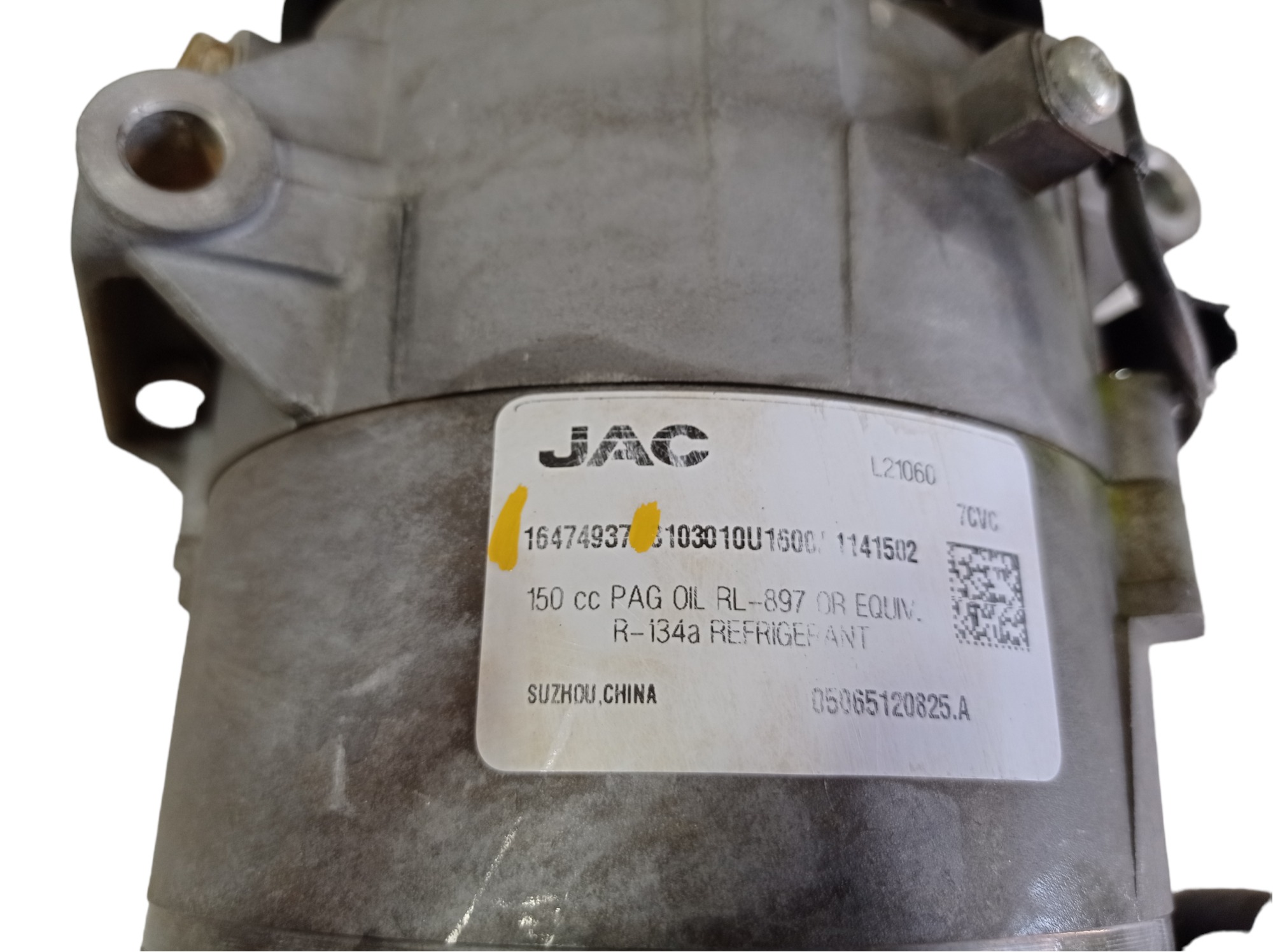 Compressor De Ar Jac T6 2.0 16v 2016 16474937 V475 5