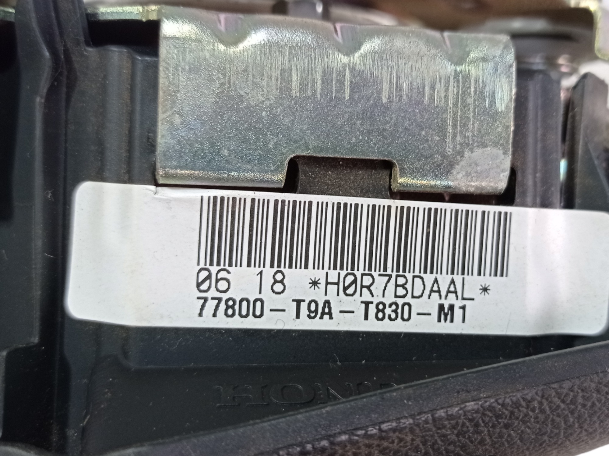 Bolsa Honda Hrv 2018 77800t9at830m1 Vl 9