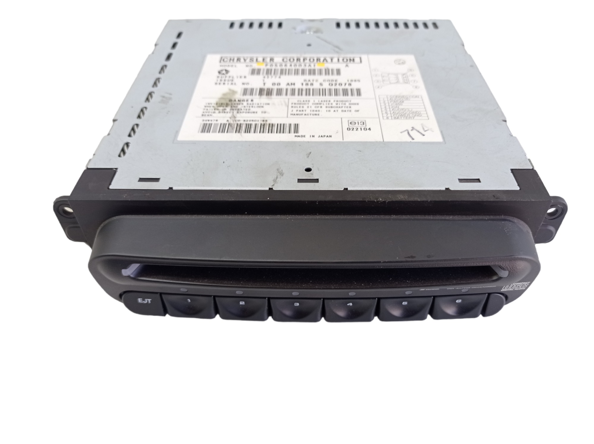 Rádio Cd Chrysler Grand Caravan 3.3 2006 P05064003ai V487 4