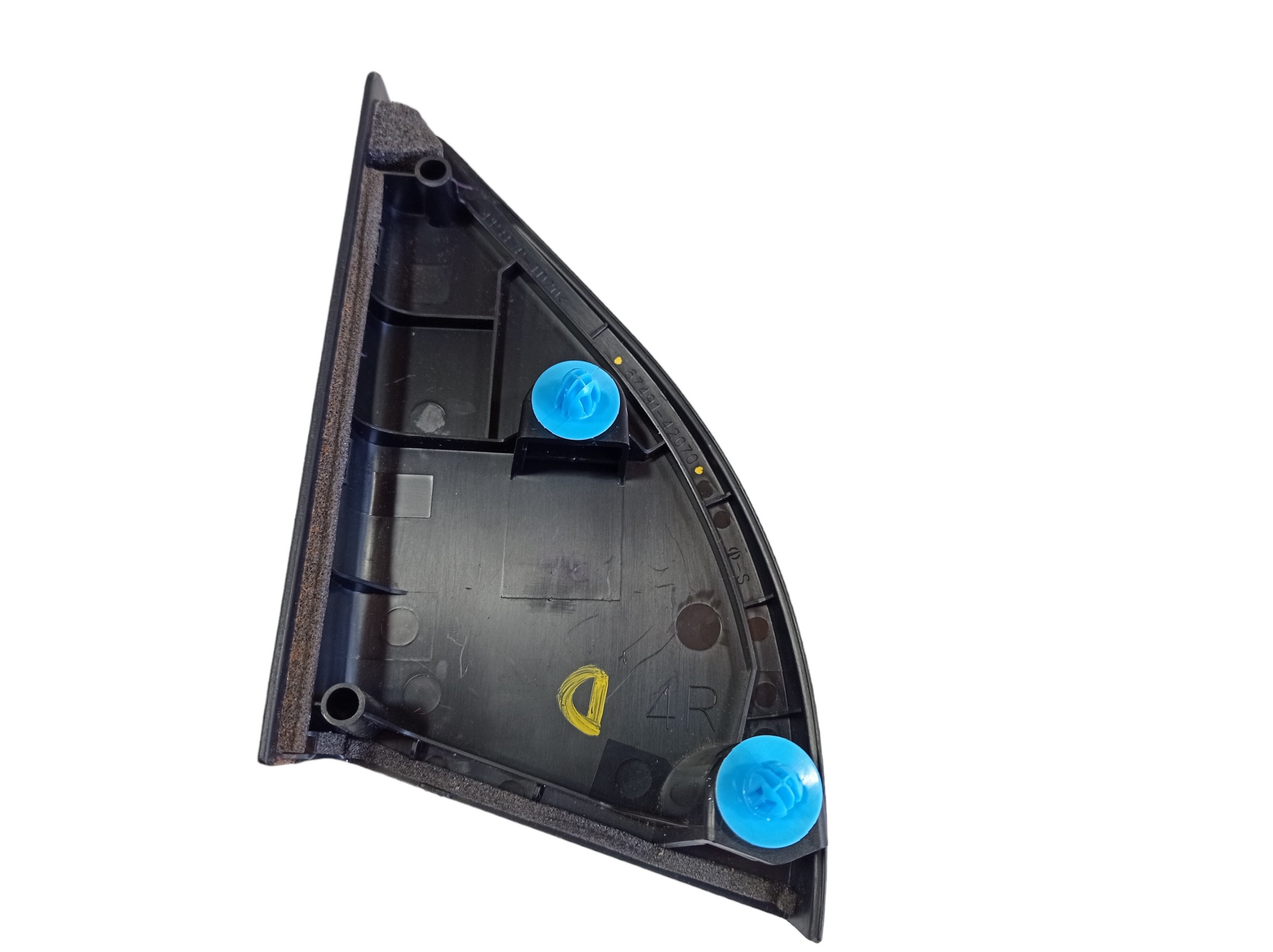 Acabamento Interno Retrovisor Direito Toyota Rav4 2018 V553 Preto 1