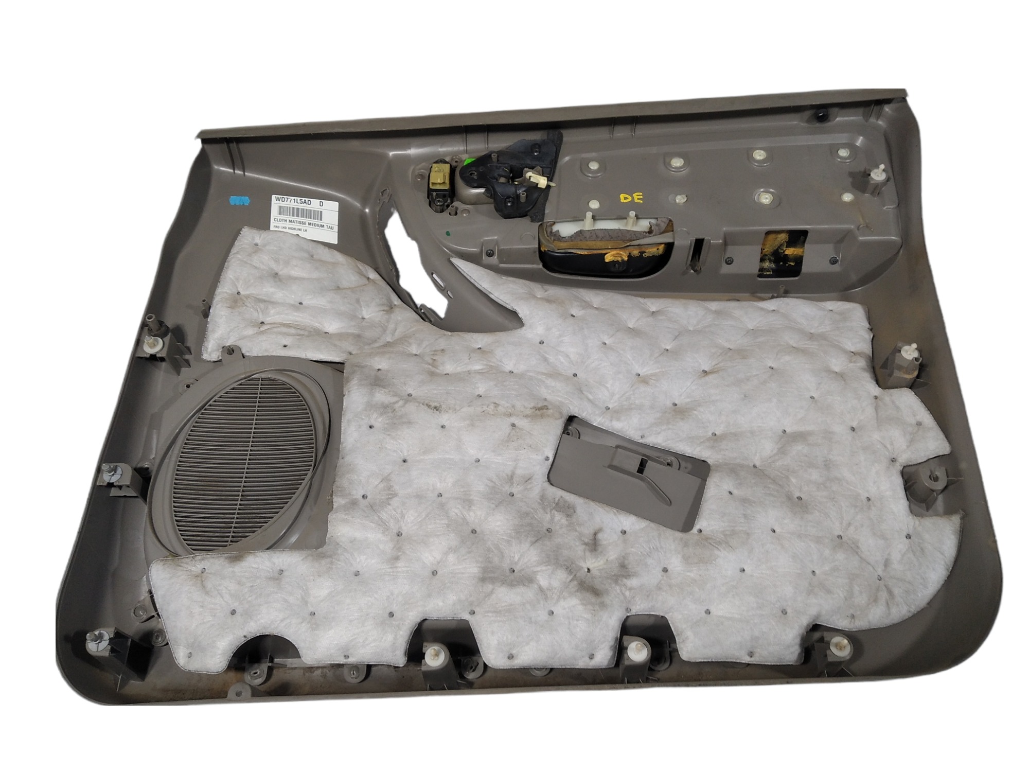 Forro Porta Traseiro Esquerdo Grand Caravan 2003 V458  Cinza 9