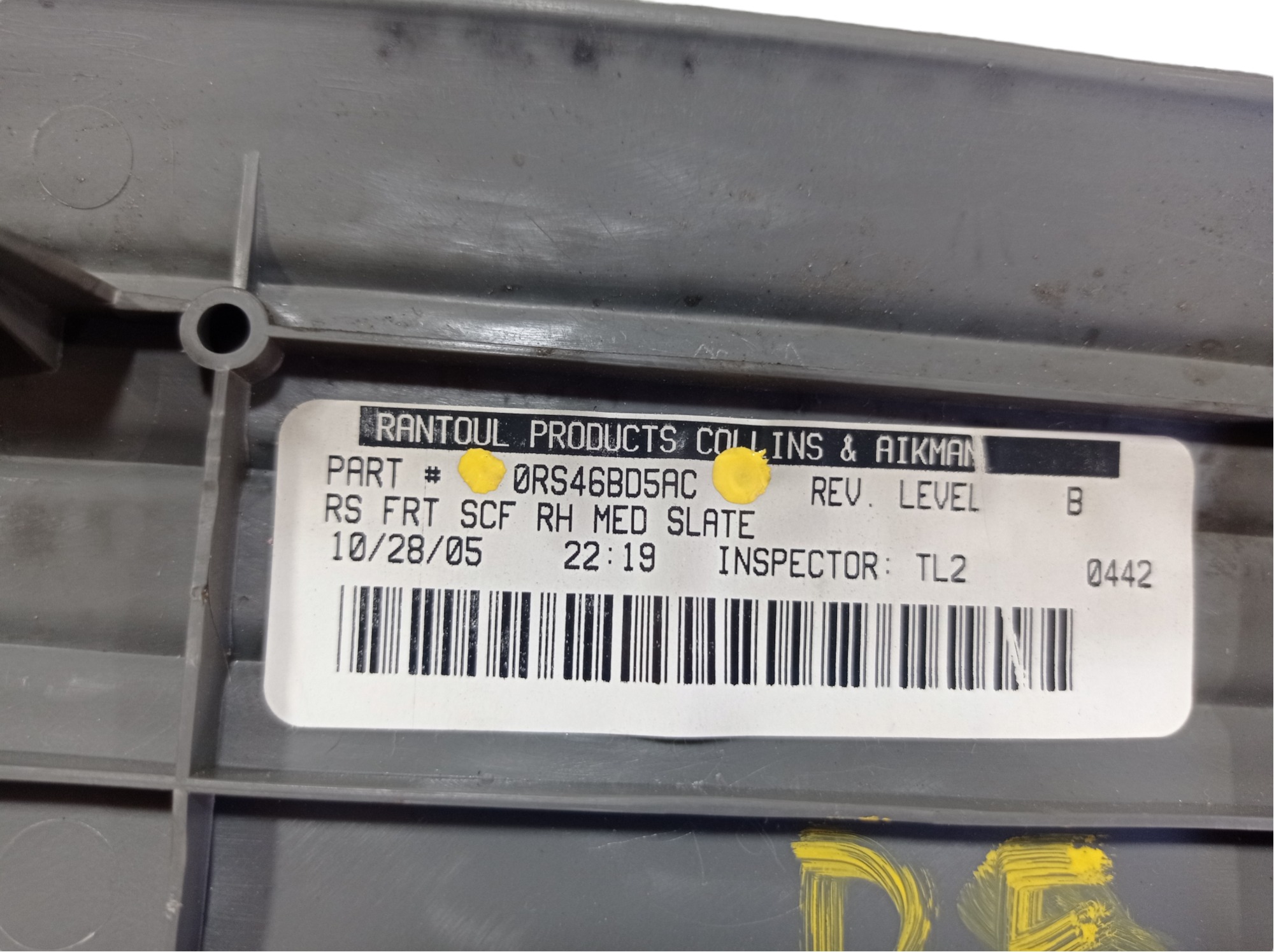 Soleira Dianteira Esquerda Chrysler Grand Caravan 2006 V487 8