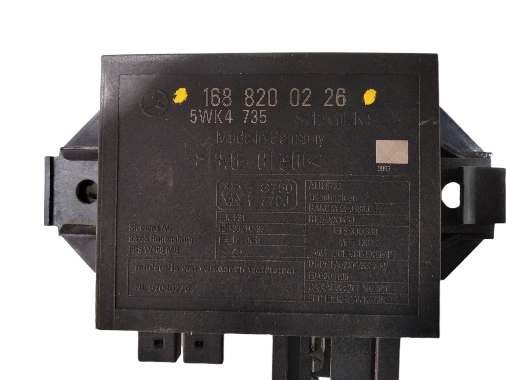 Módulo Imobilizador Mercedes A160 1.6 1999 1688200226 V388 2