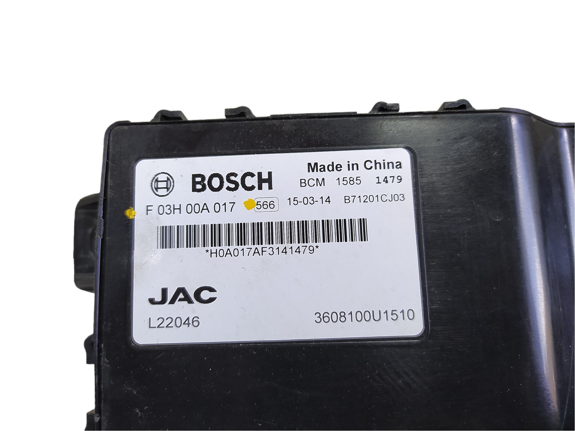Modulo Bcm Jac T6 2.0 16v 2016 F03h00a017 V475 6