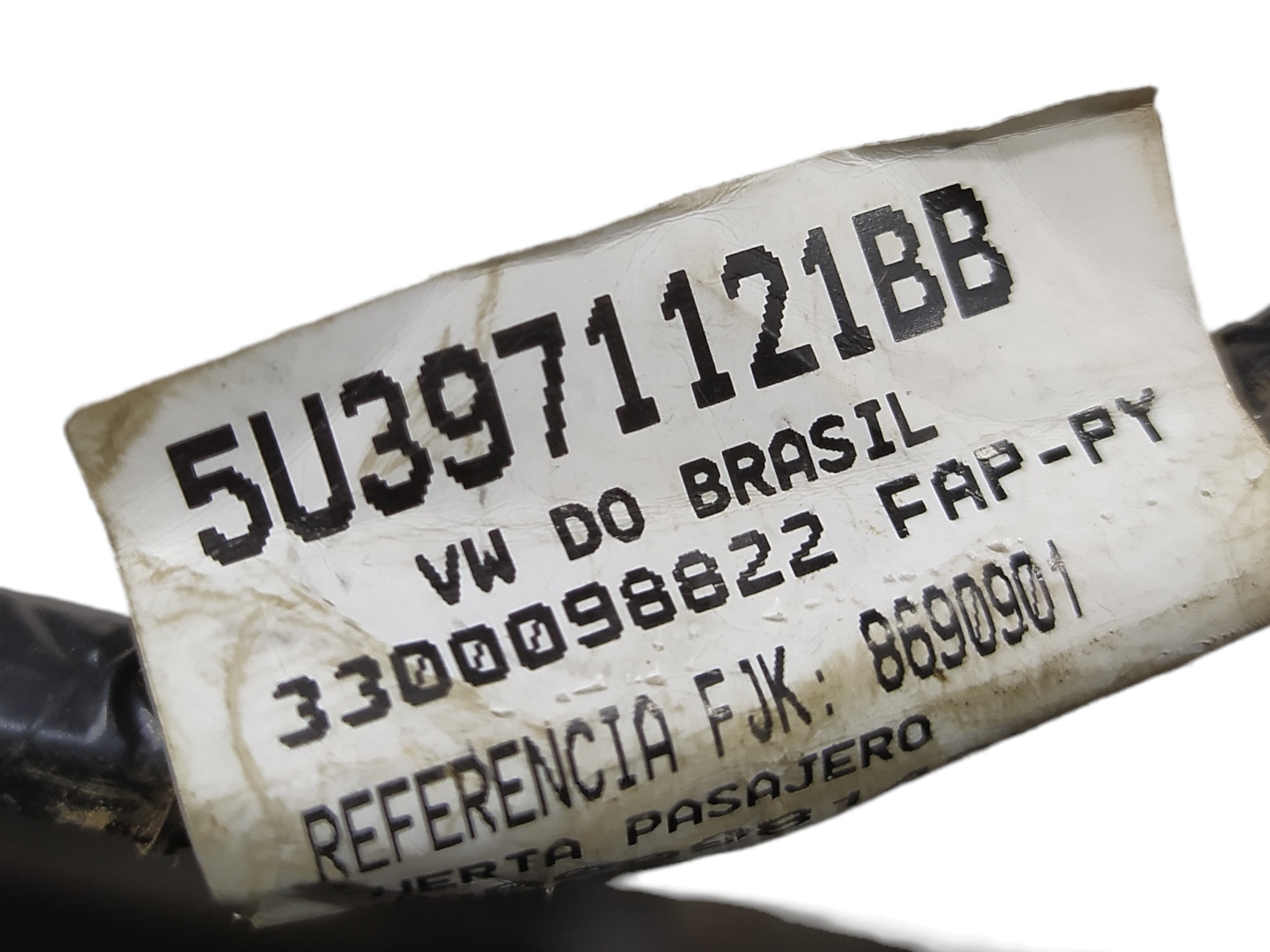 Chicote Porta Direita Vw Saveiro 5u3971121bb 2020 V467 7