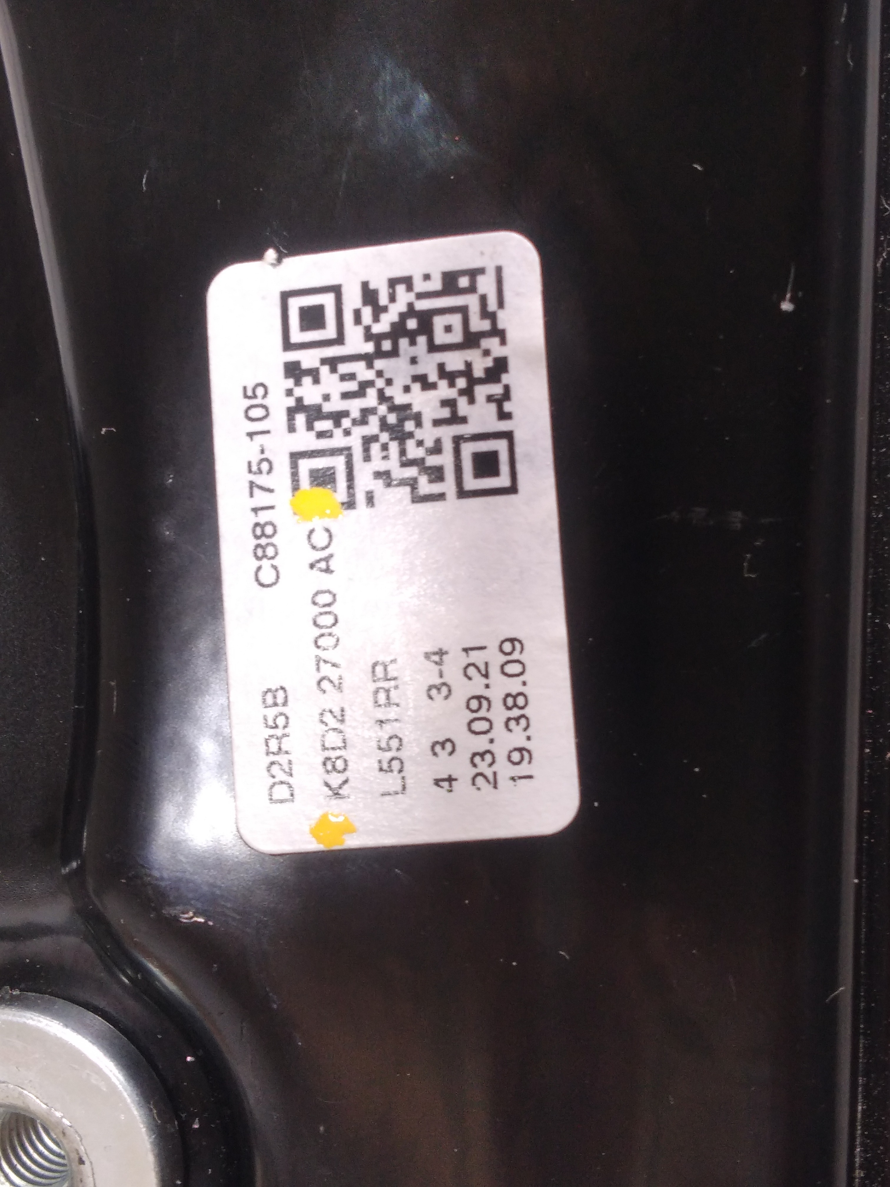 Maquina Vidro Porta Traseira Direita Evoque 2.0 2022 V572 9