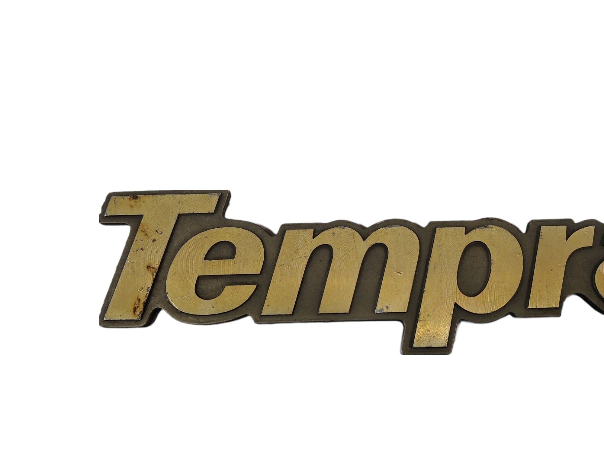Emblema Tampa Traseira Fiat Tempra Ouro 1993 3