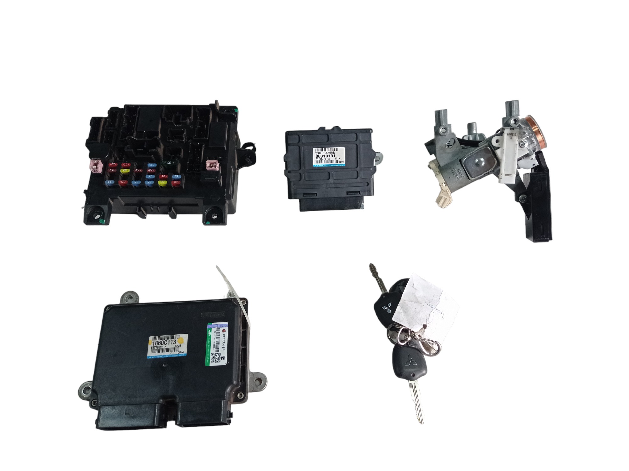Kit Módulo De Injeção Mitsubishi Lancer 2.0 16v 2017 V334 2
