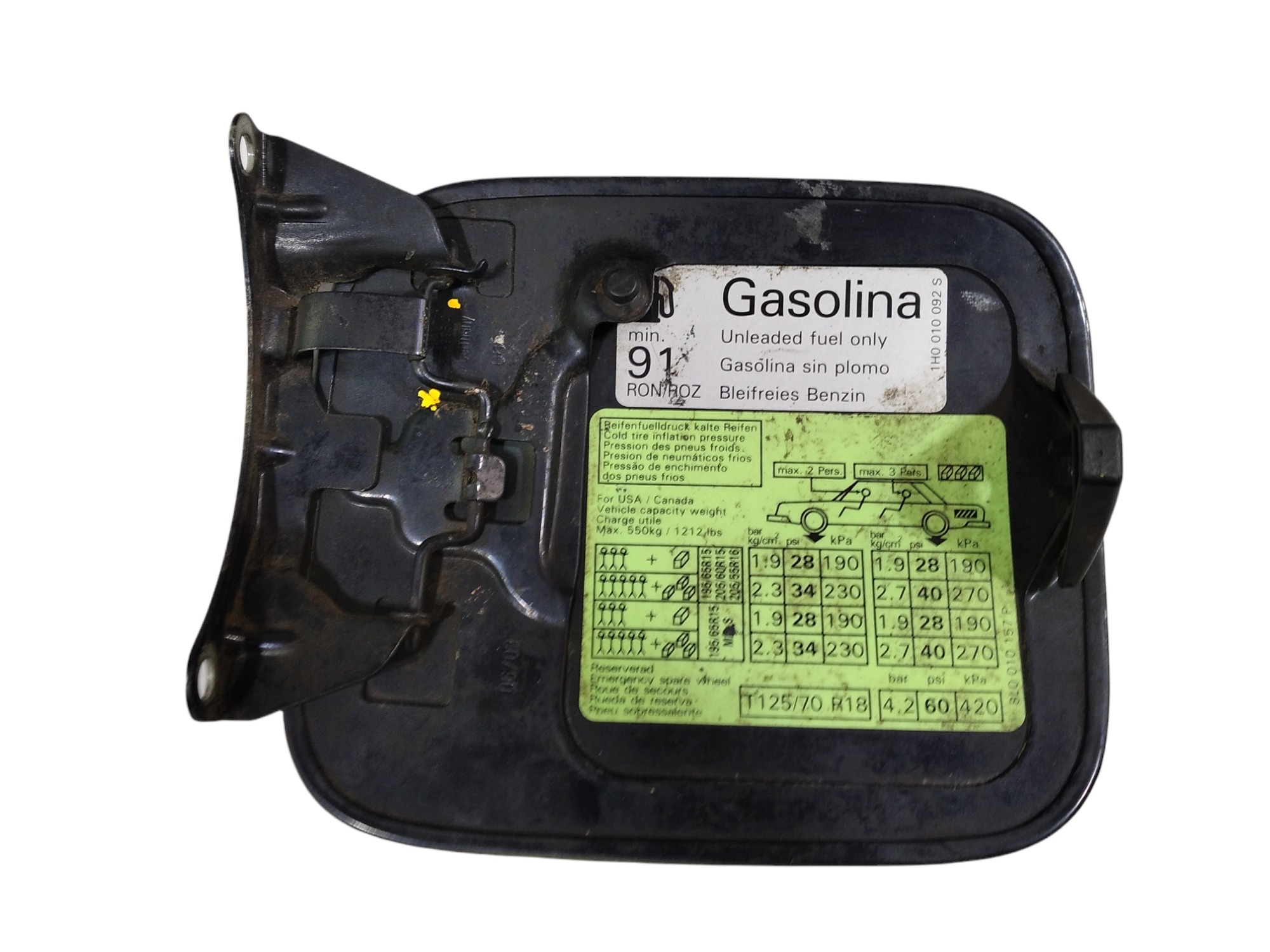 Portinhola Tanque Combustível Audi A3 1997 A 2003 V109 Preto 6