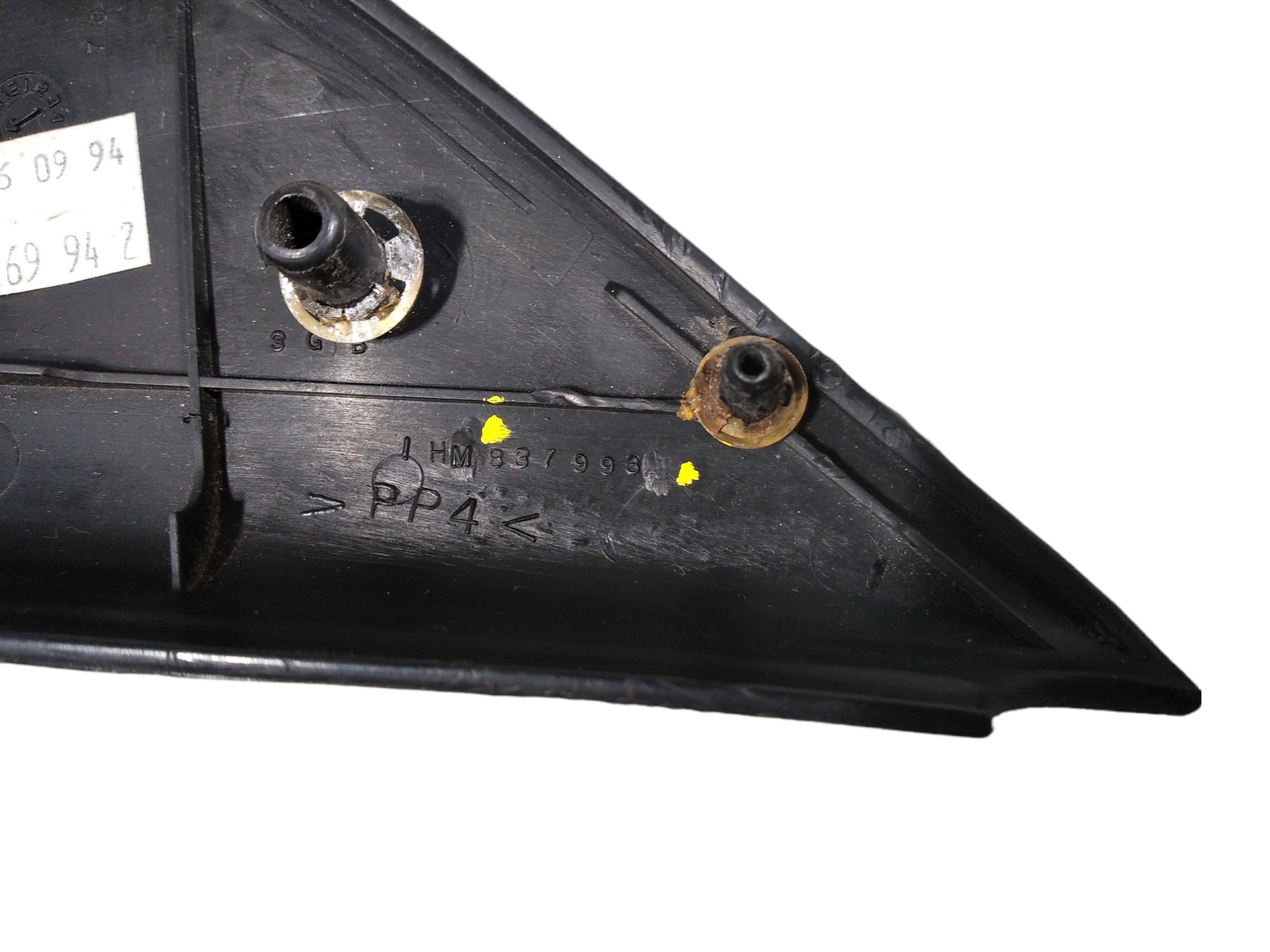 Acabamento Interno Retrovisor Esquerdo Vw Golf 1994 V308 Preto 8