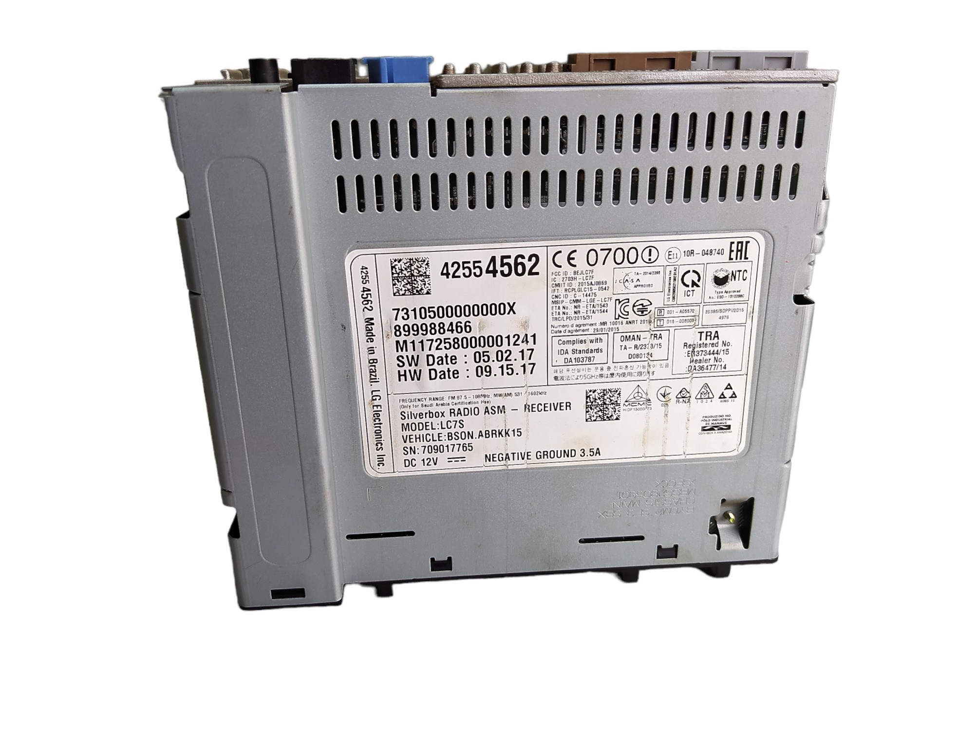 Radio Receptor Gm Prisma 1.4 2018 42554562 V486 9