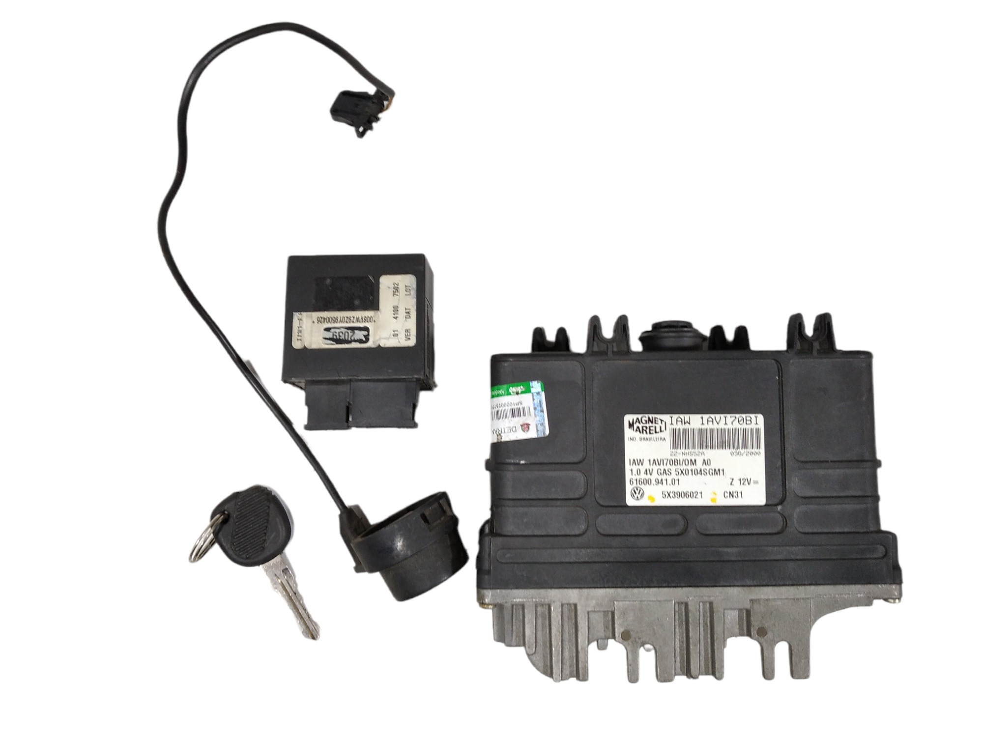 Kit Modulo Injeção Vw Gol 1.0 16v 5×3906021 V127 1