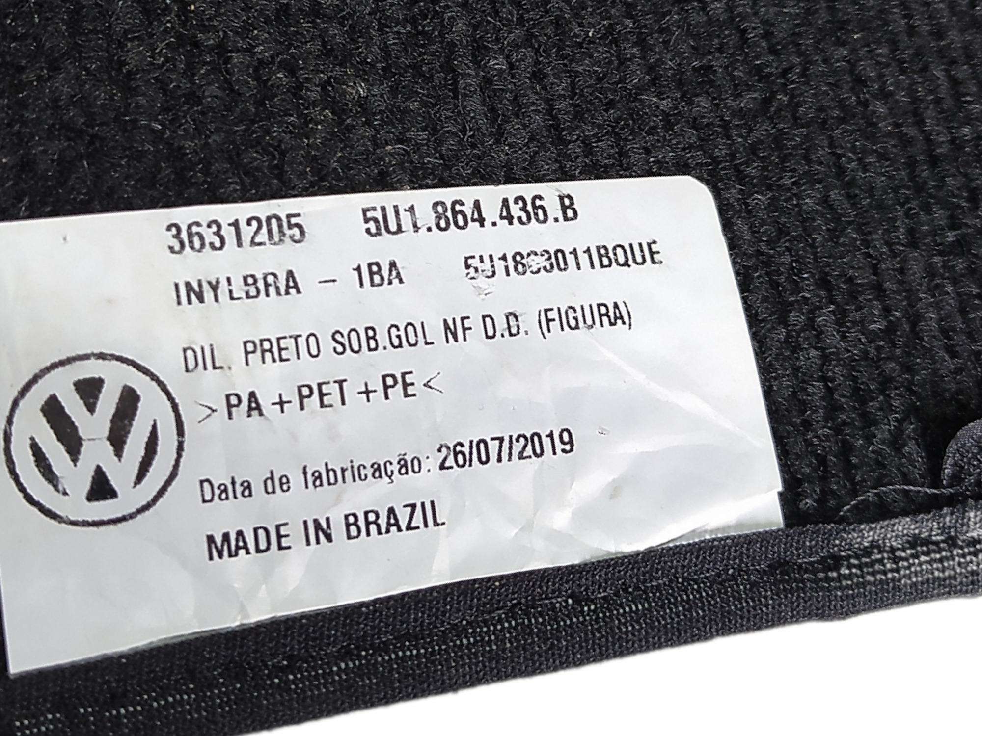 Tapete 3 Unidades Vw Saveiro Cross 2020 5u1864436b V467 7