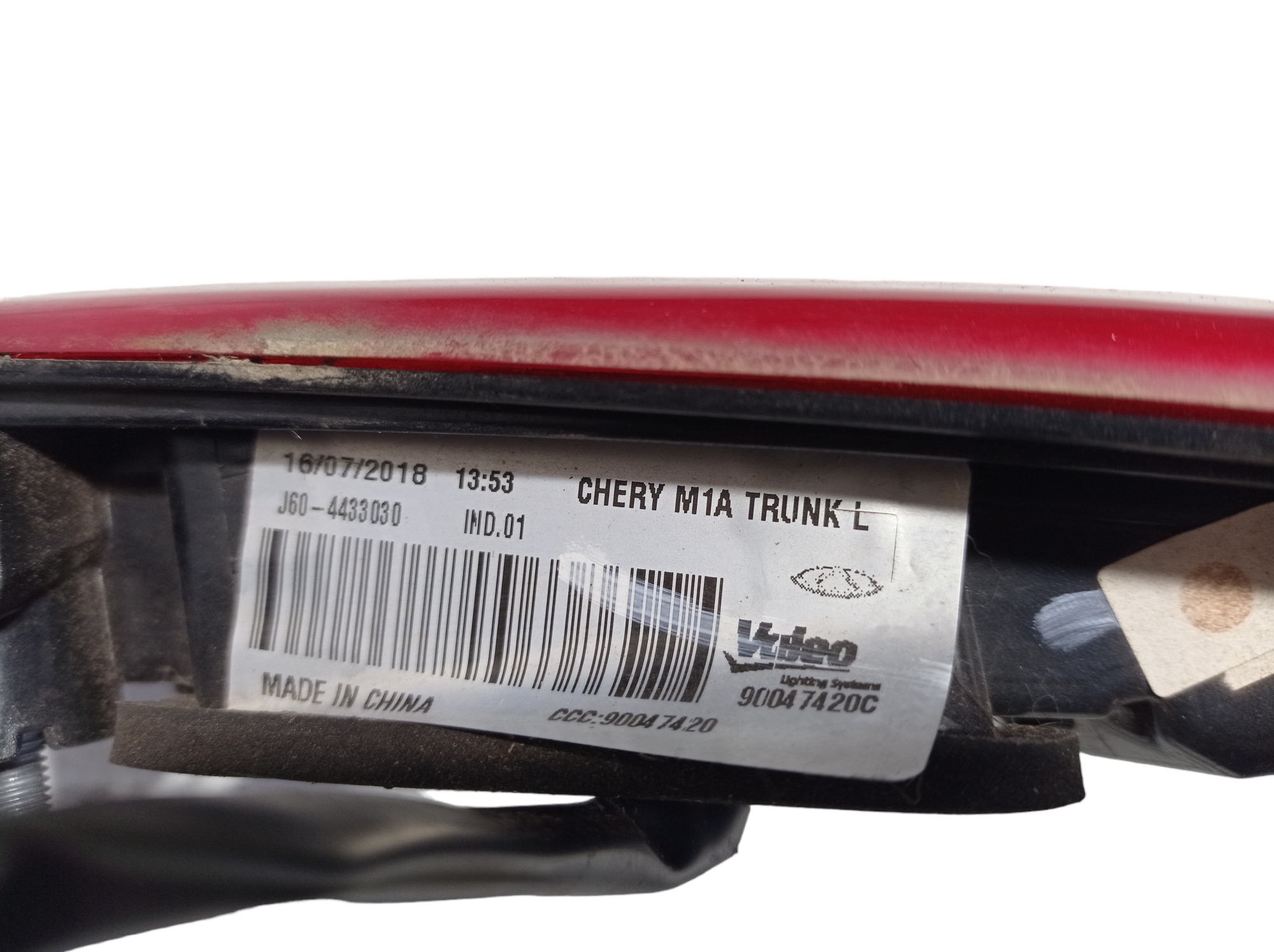 Lanterna Esquerda Tampa Traseira Chery Arrizo 5 2019 V558 8