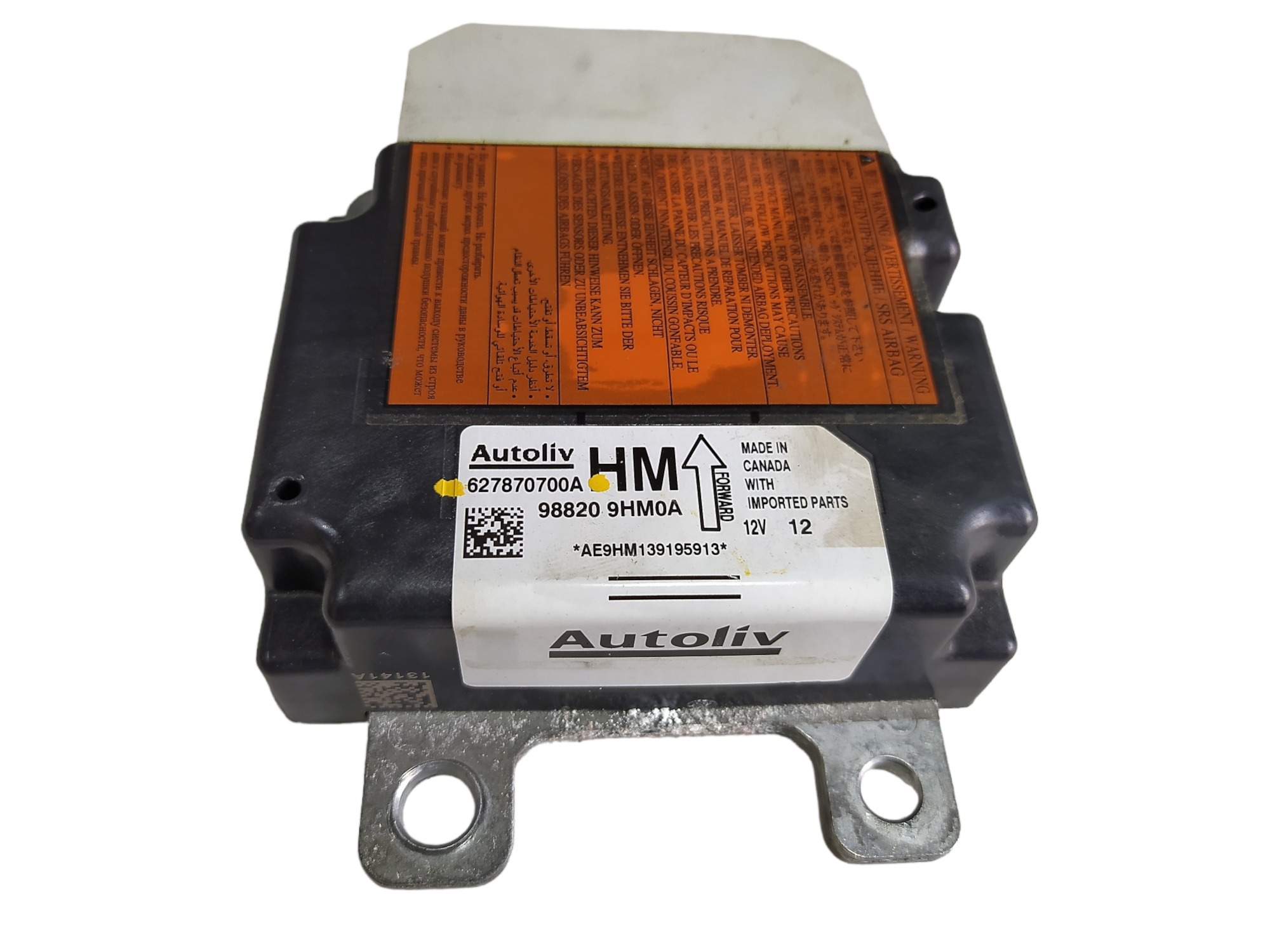 Módulo 627870700a 988209hm0a Nissan Altima 2.5 2014 V465 7