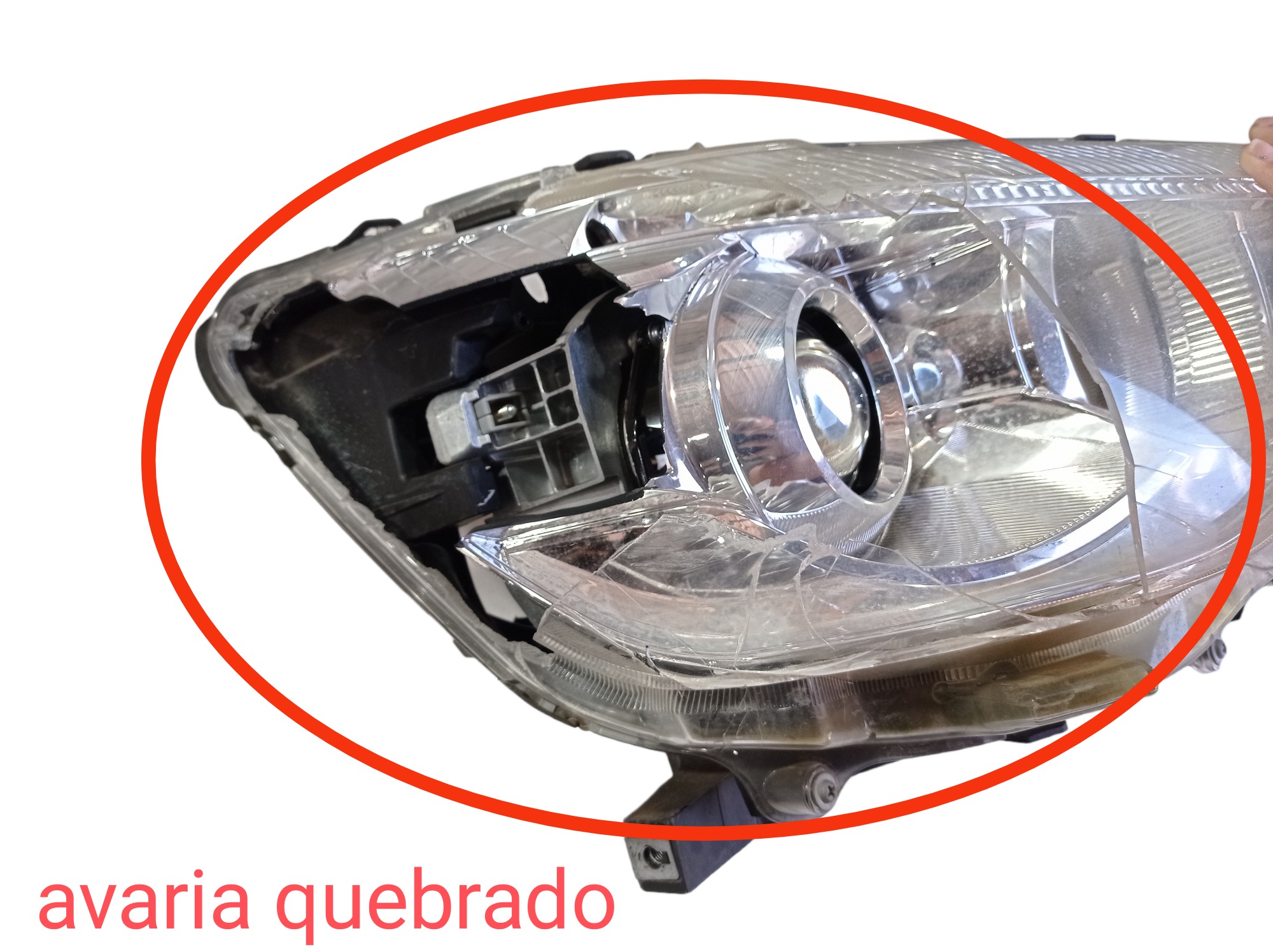 Carcaça Farol Direito Mitsubishi Asx Cvt 2014 V574 6
