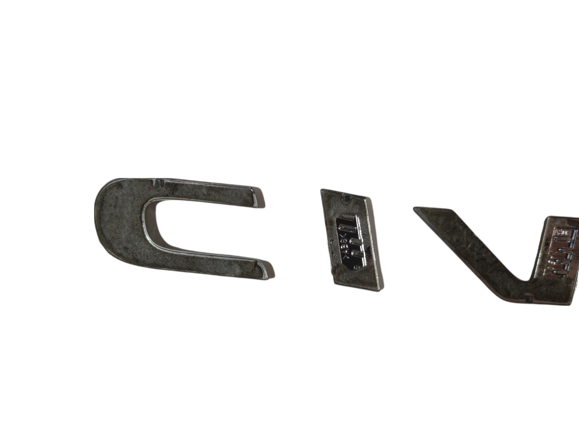 Emblema Tampa Traseira Honda Civic G10 2017 V328 Prata 7