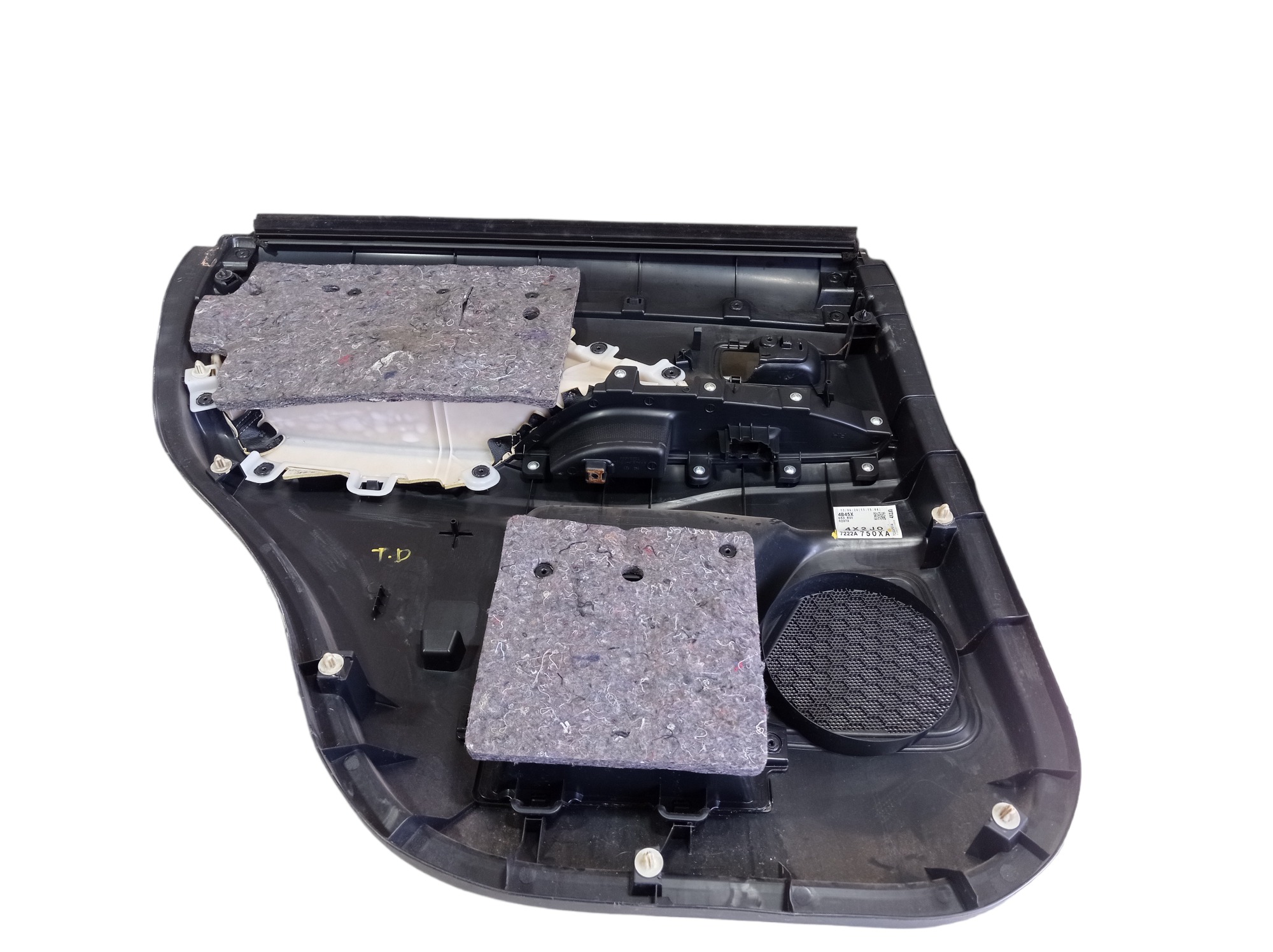 Forro Porta Traseira Direita Mitsubishi Outlander 2014 V551 Preto 7