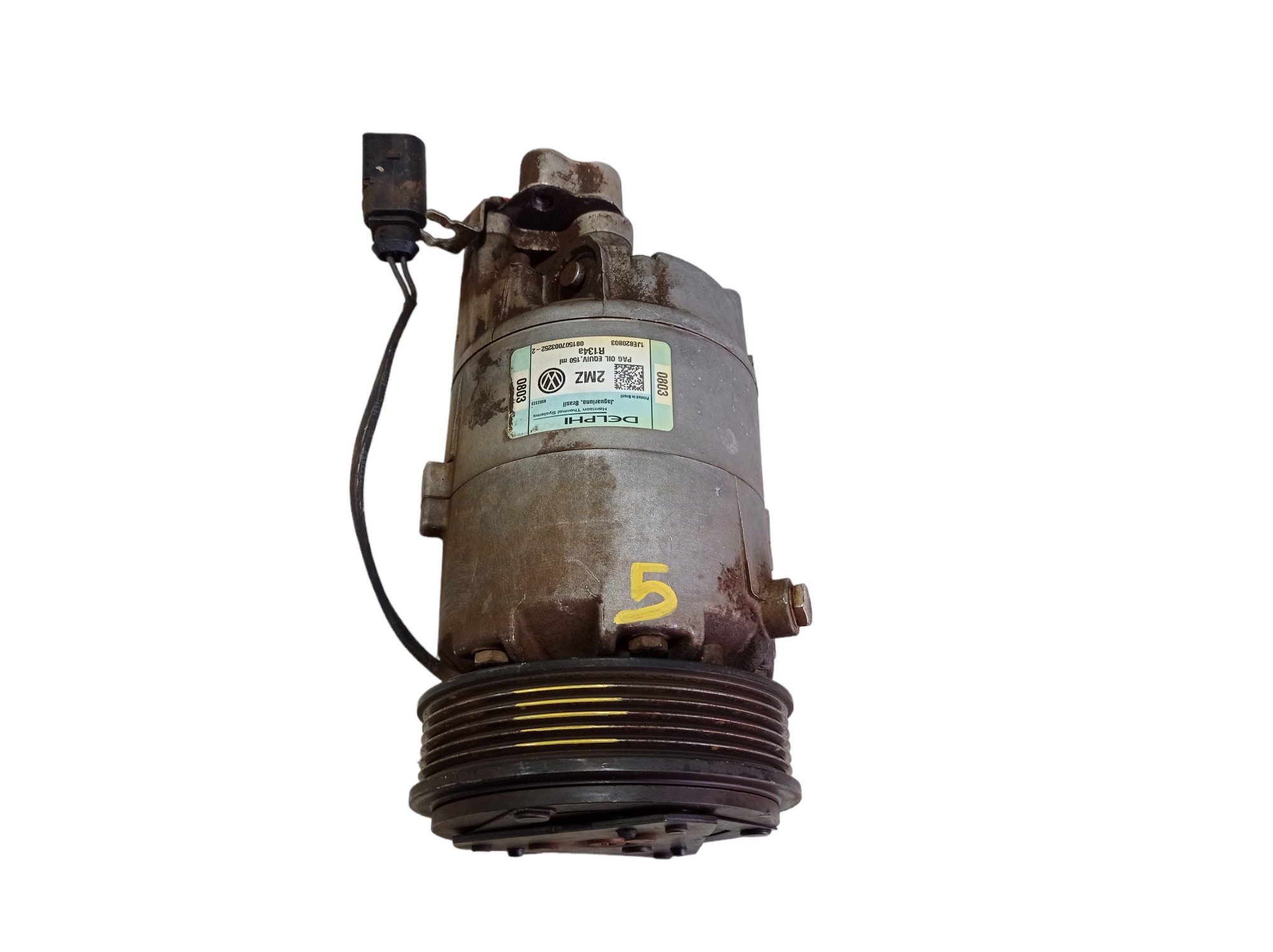 Compressor Ar Vw Golf 1.6 2008 V584 1je820803 / 6570437 2