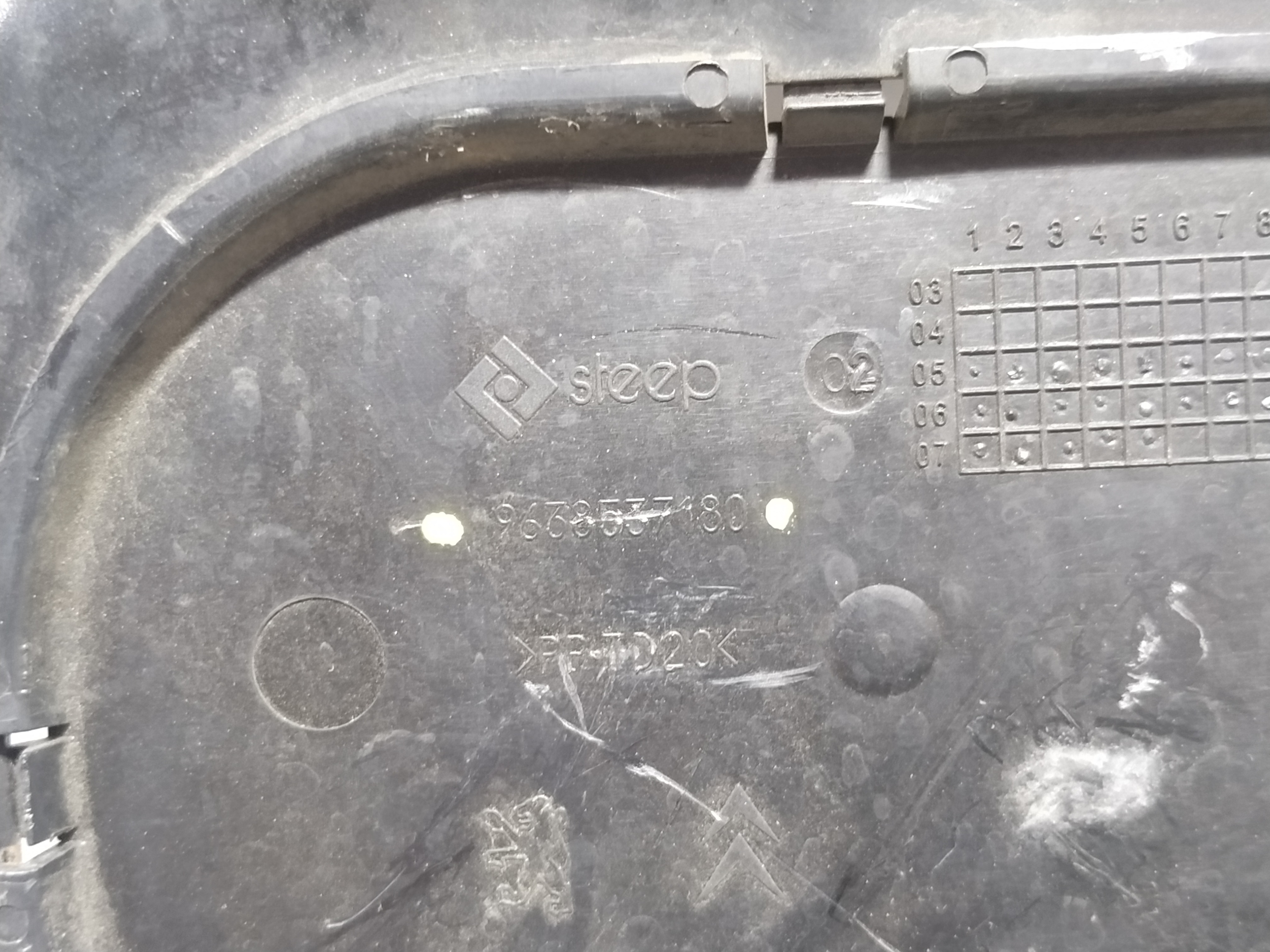 Suporte Bateria Peugeot 307 2007 V241  9638537180 7