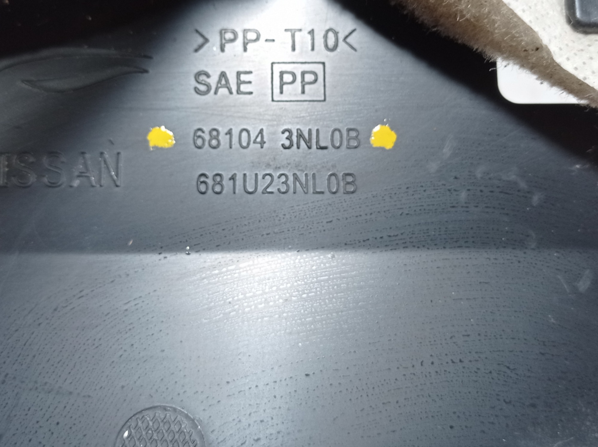 Acabamento Inferior Painel Nissan Leaf 2019 681043nl0b V488 7