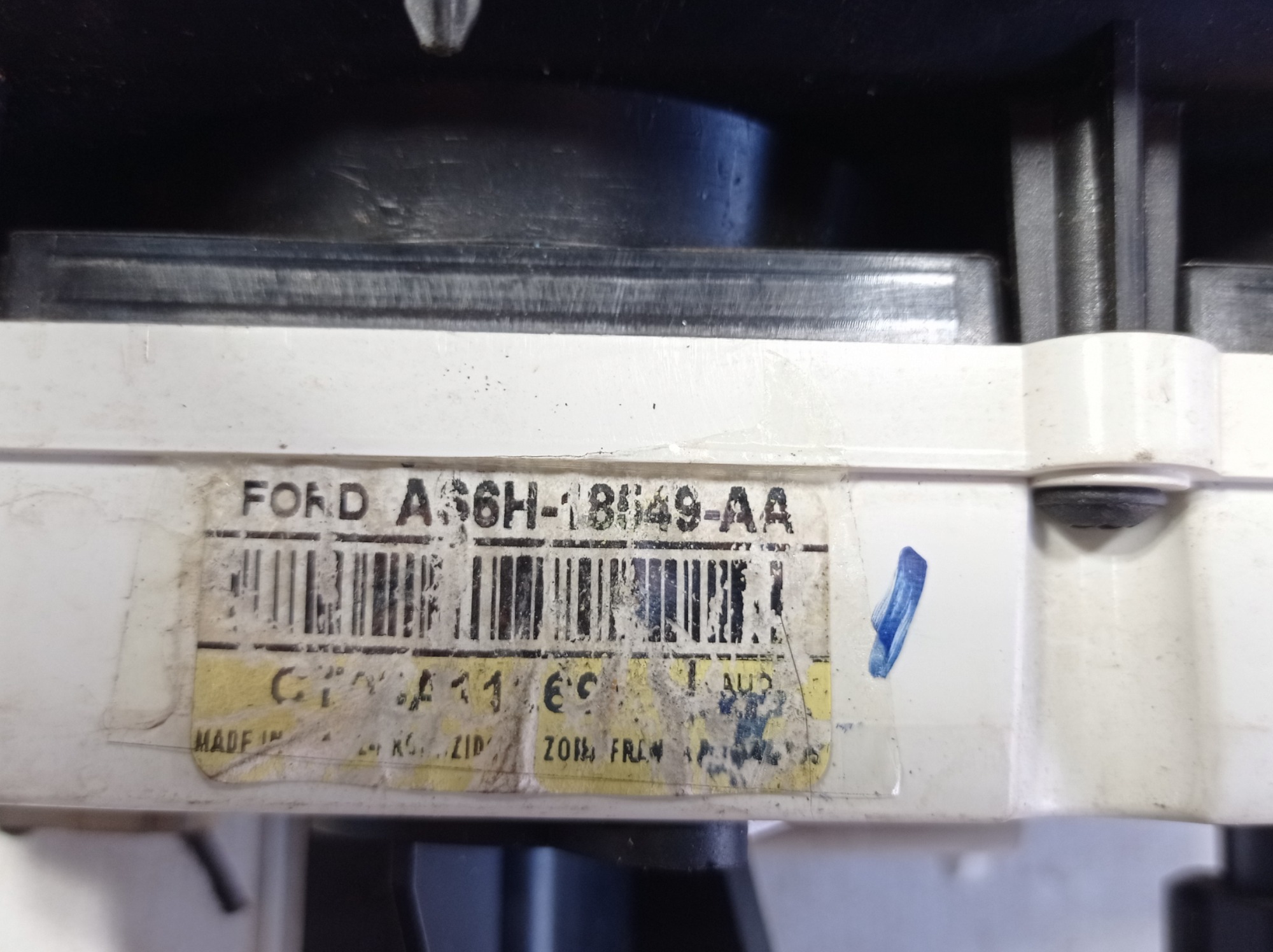 Moldura Central Comando Ar Ford Fiesta As6h18549aa Vl 9