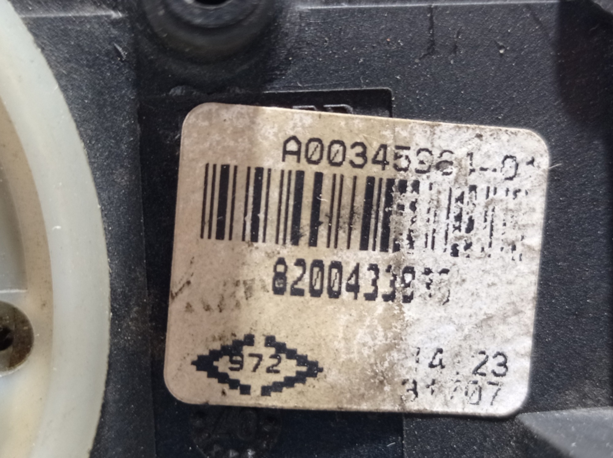 Chave Seta Limpador Luzes Renault Kangoo 0034394503 V46 8