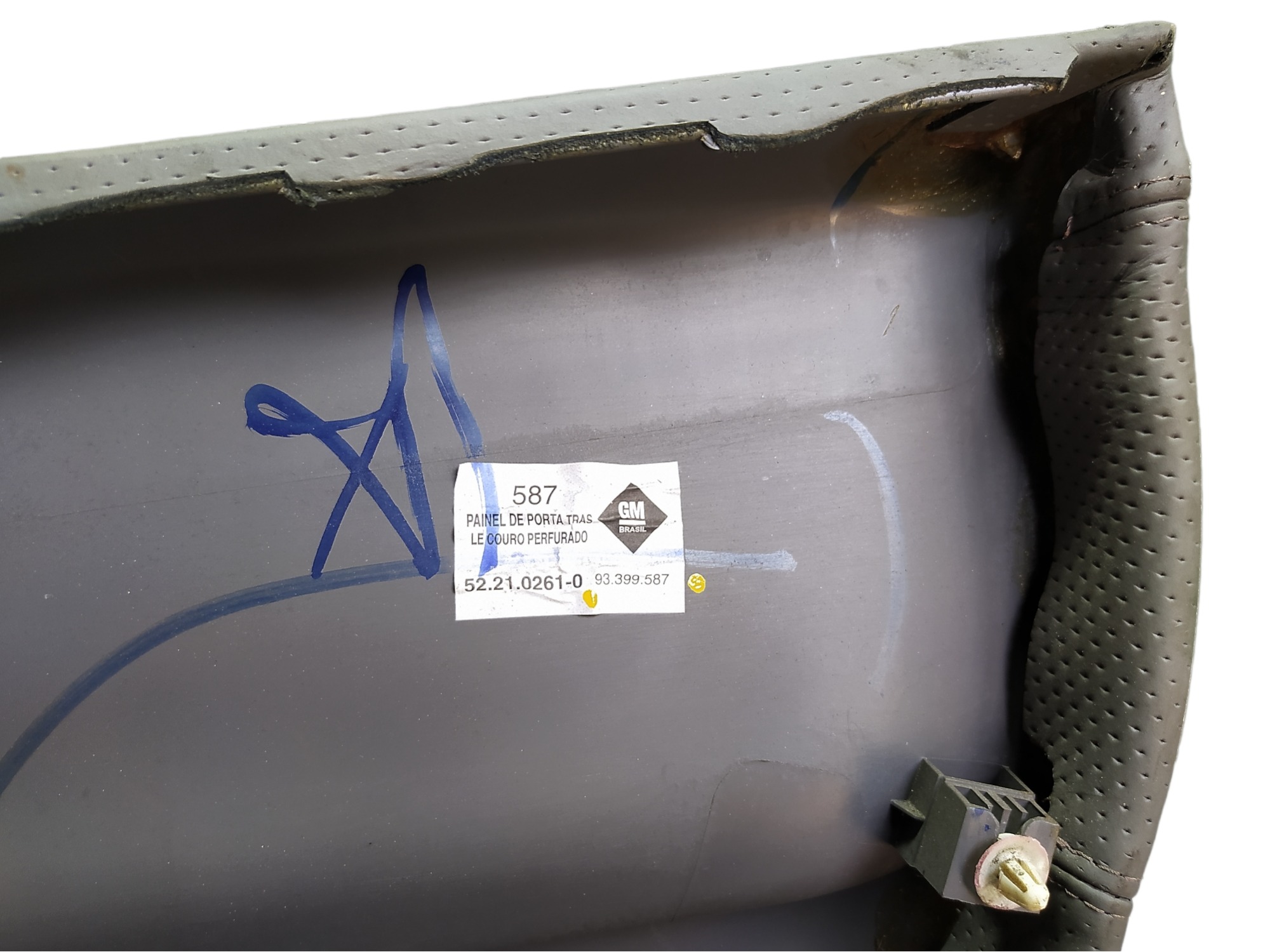 Forro Porta Traseira Esquerda Gm Zafira 2005 93399587 V472  Cinza 5