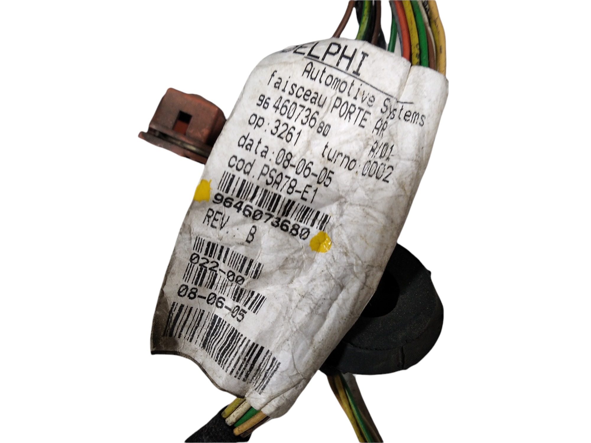 Chicote Eletr Porta Traseira Direito Peugeot 307 2005 V128 5