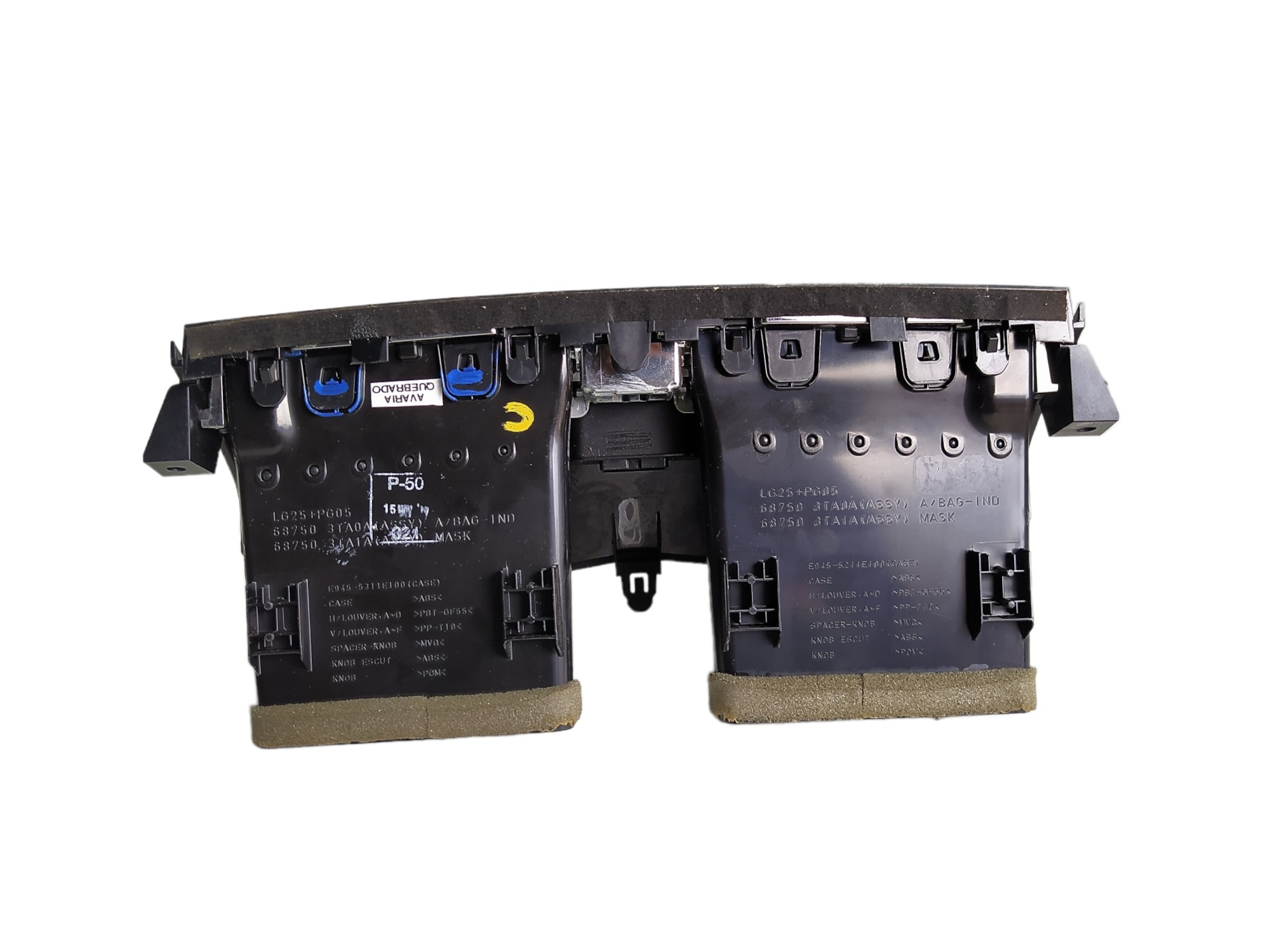 Difusor De Ar Central Nissan Altima 2.5 2014 687503ta0a V465 6