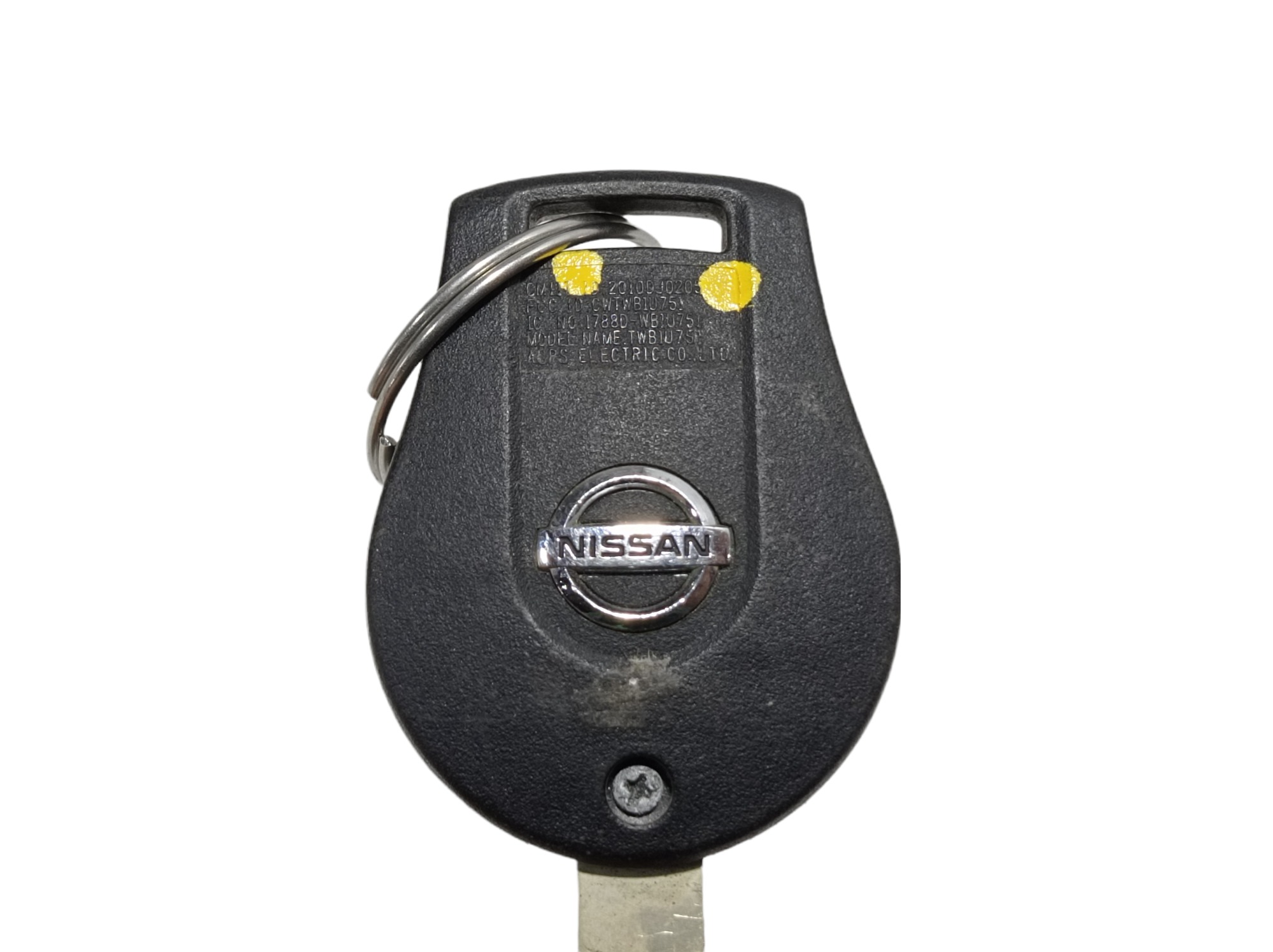 Chave Igniçao Controle Alarme Nissan 3 Botões 7