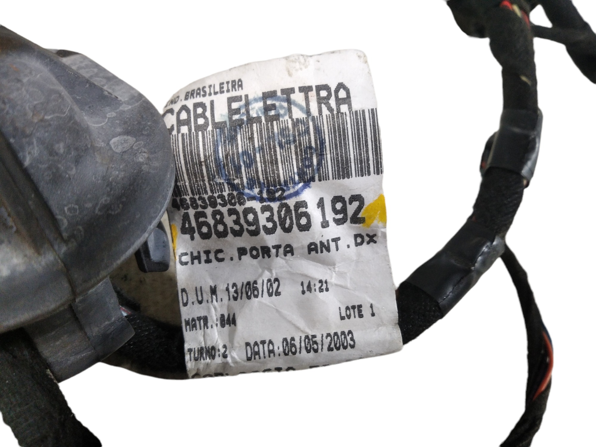 Chicote Porta Dianteira Direita Fiat Stilo 2003 46839306192 6
