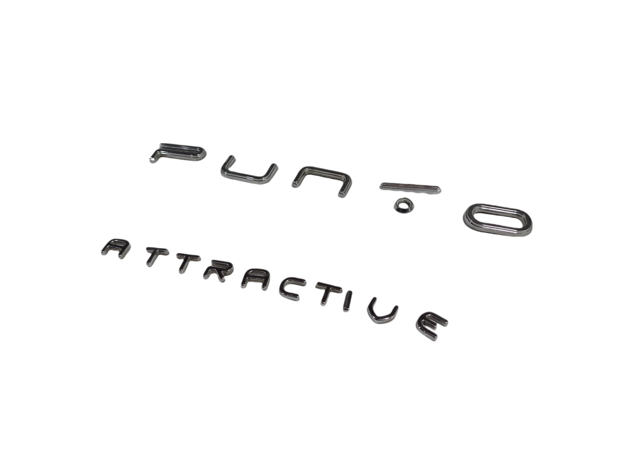 Emblema Fiat Punto Attractive 2014 V290 Prateado 5