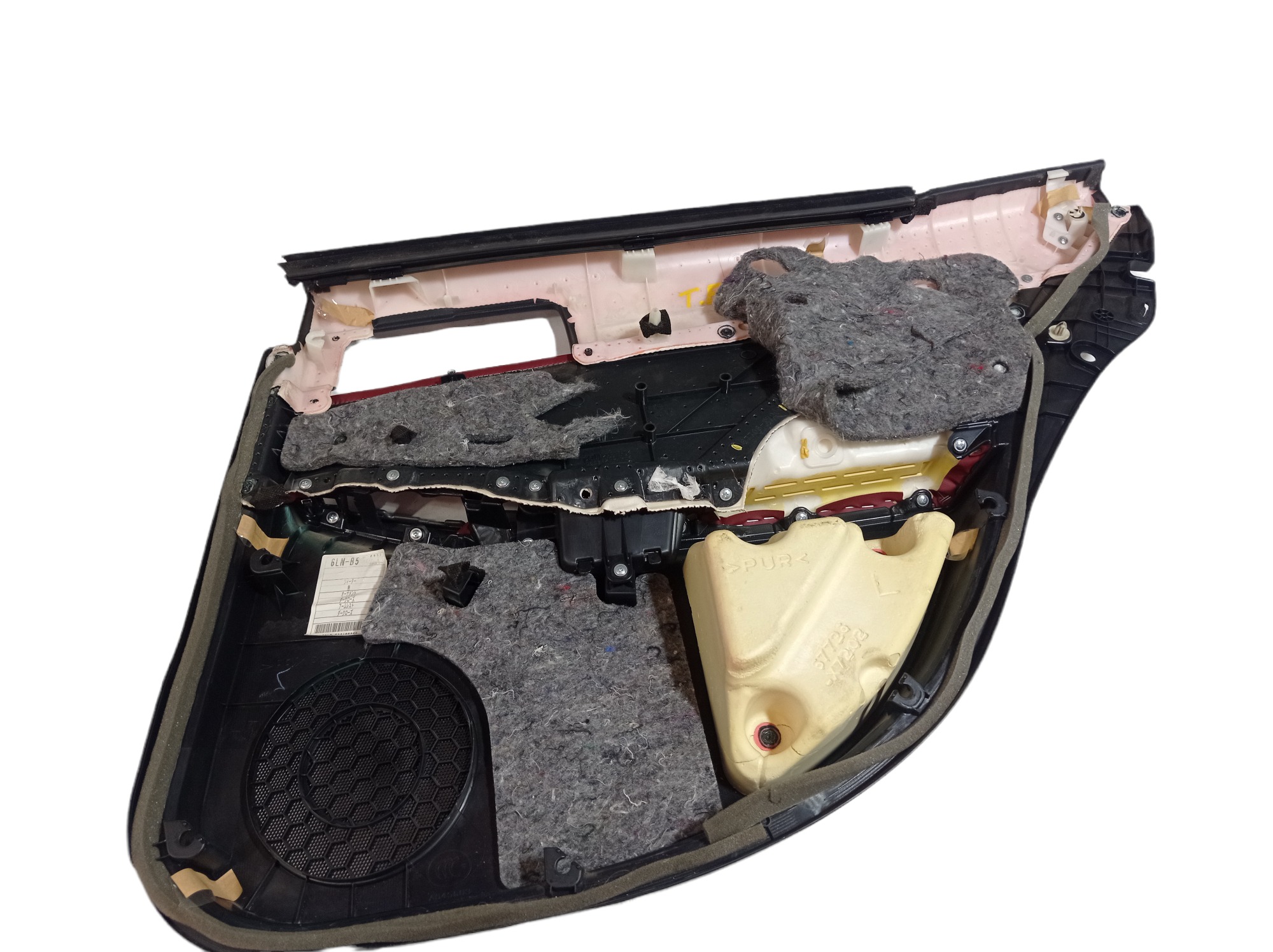 Forro Porta Traseira Esquerda Lexus Is 250 F Sport 2015 V434 Preto E Vinho 2