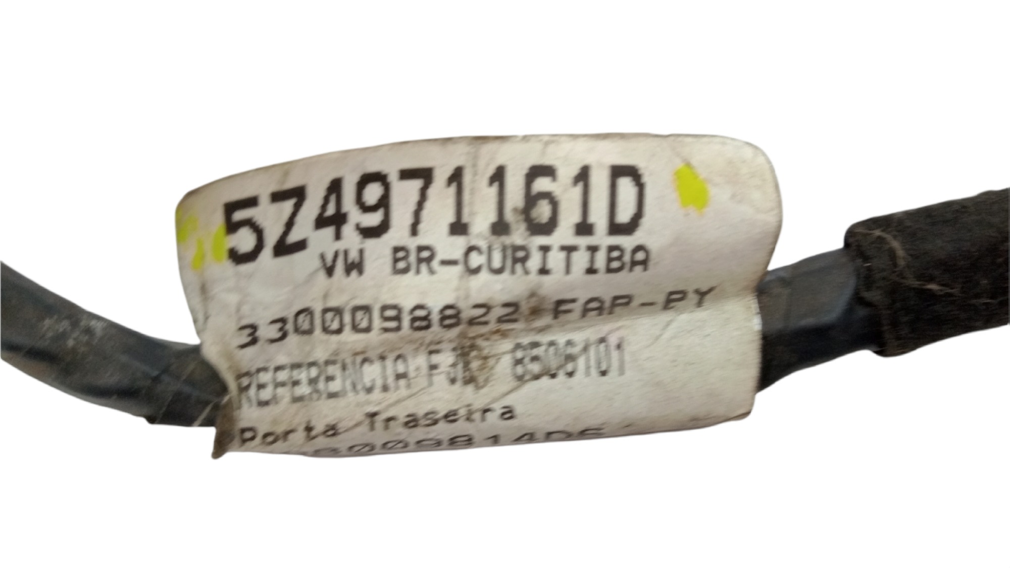 Chicote Porta Traseira Esquerda Vw Fox G2 2014 V340 3