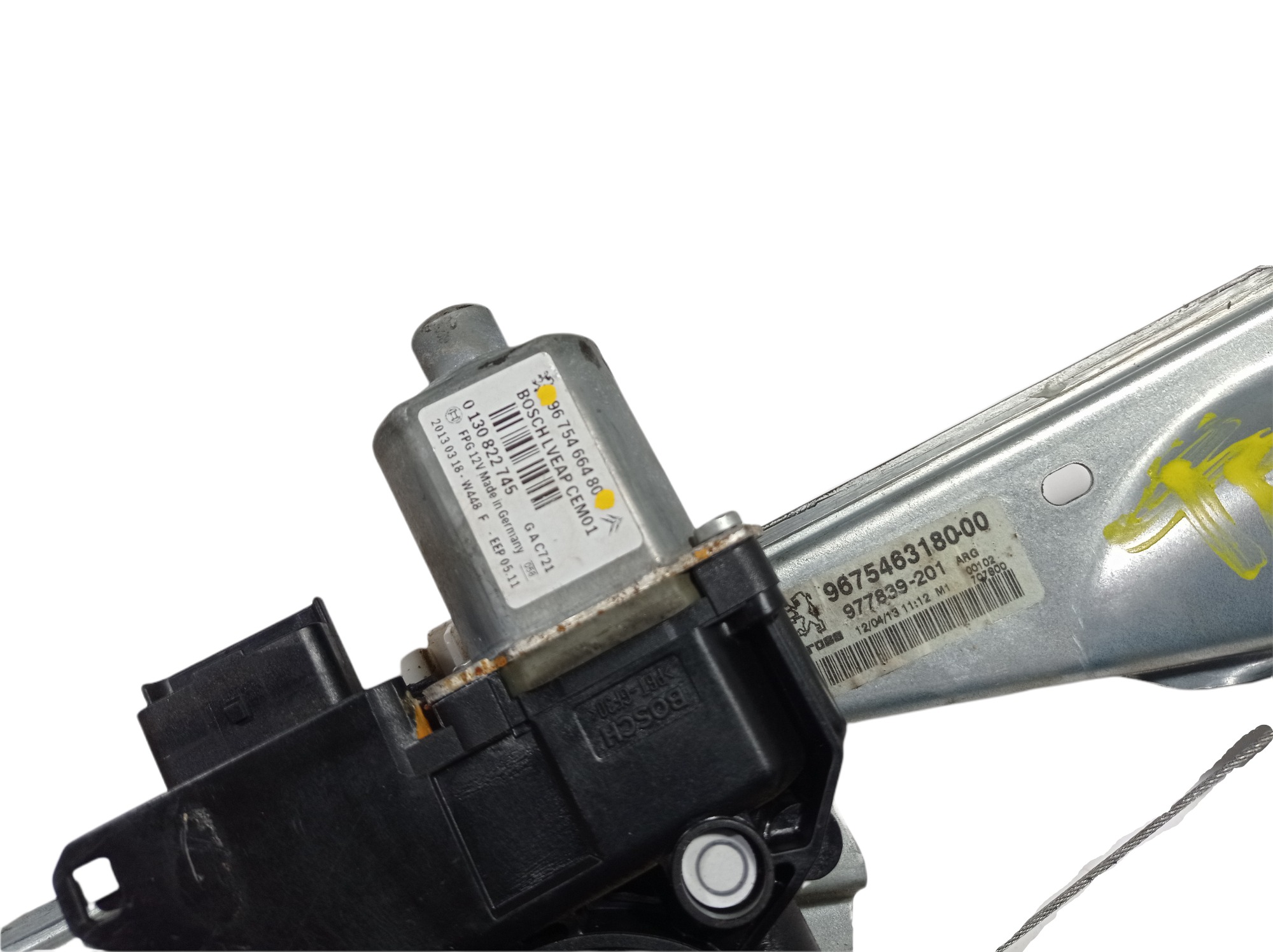 Máquina Vidro Traseiro Esquerdo Peugeot 308  V311 9675466480 6