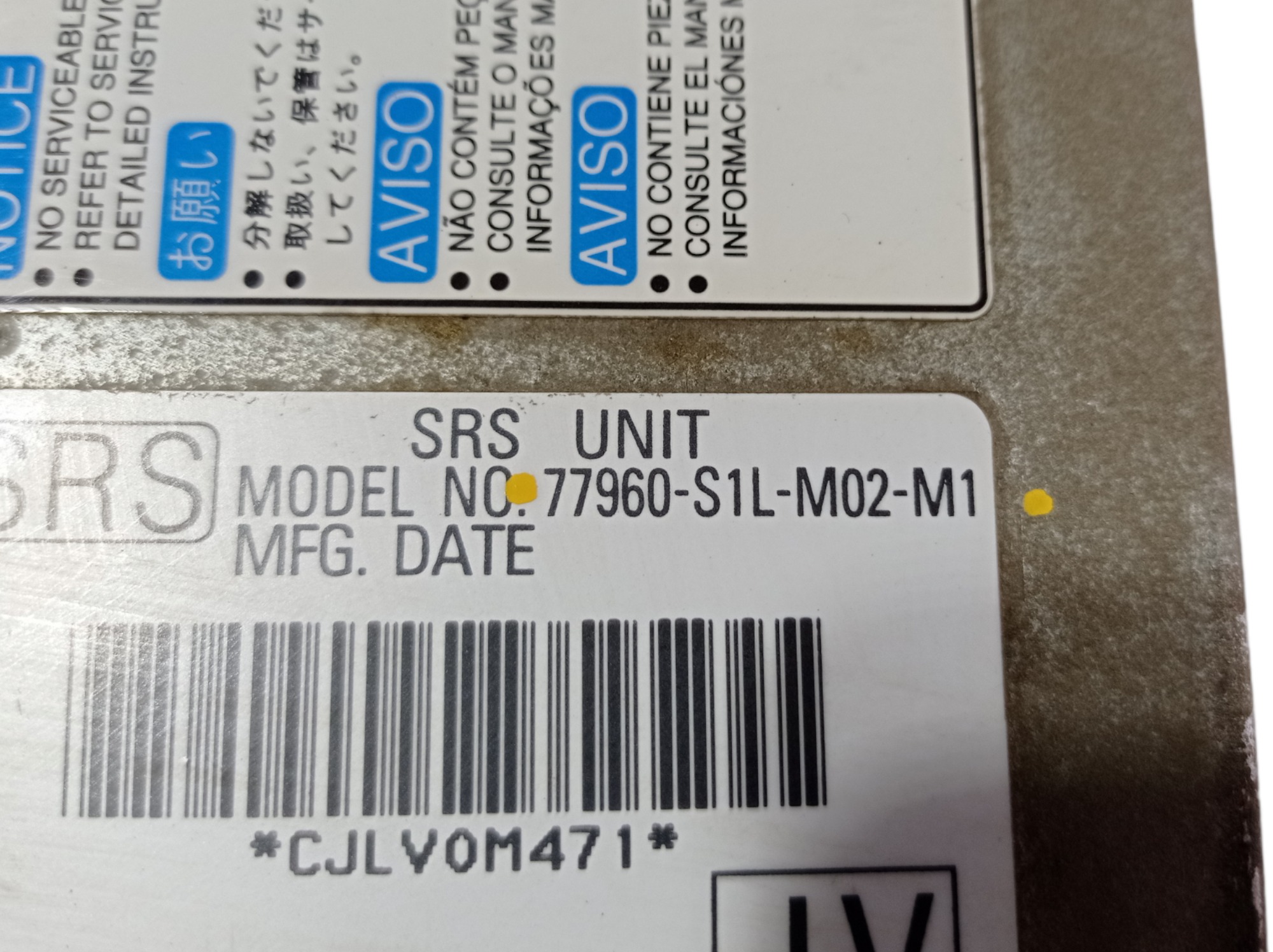 Módulo 77960s1lm02m1 Honda Civic Lx 1.6 2000 V427 8