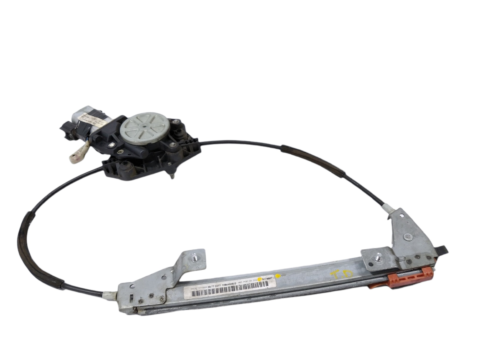 Máquina Vidro Traseiro Direito Fiat Linea 2008 V362 2