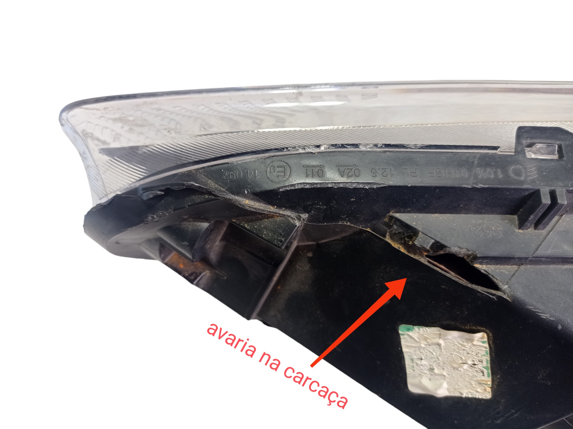 Lente Farol Direito Ford New Fiesta 2017 13w029ab V330 5